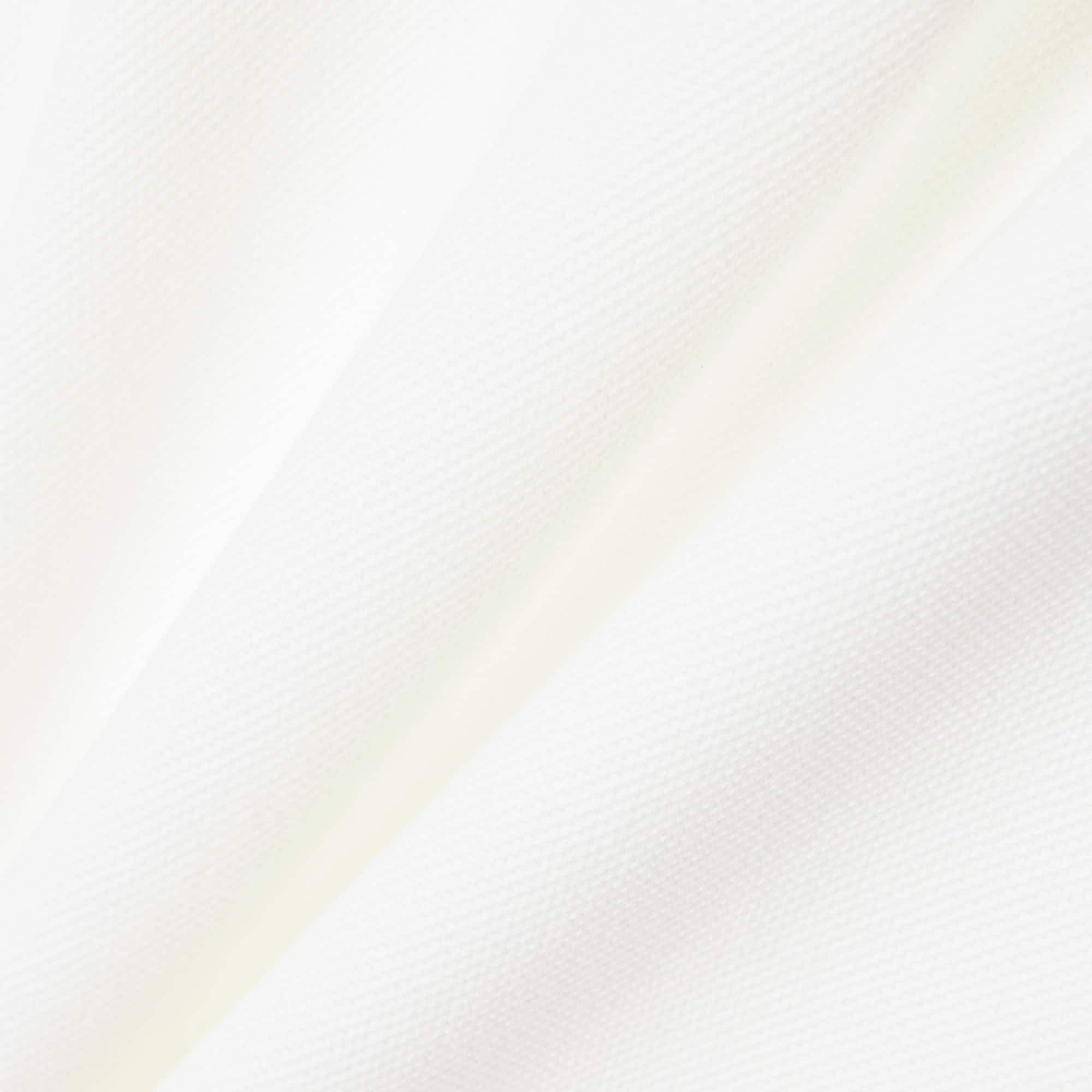 Classic Fit Contrast Rib Polo - Blanc / Marron