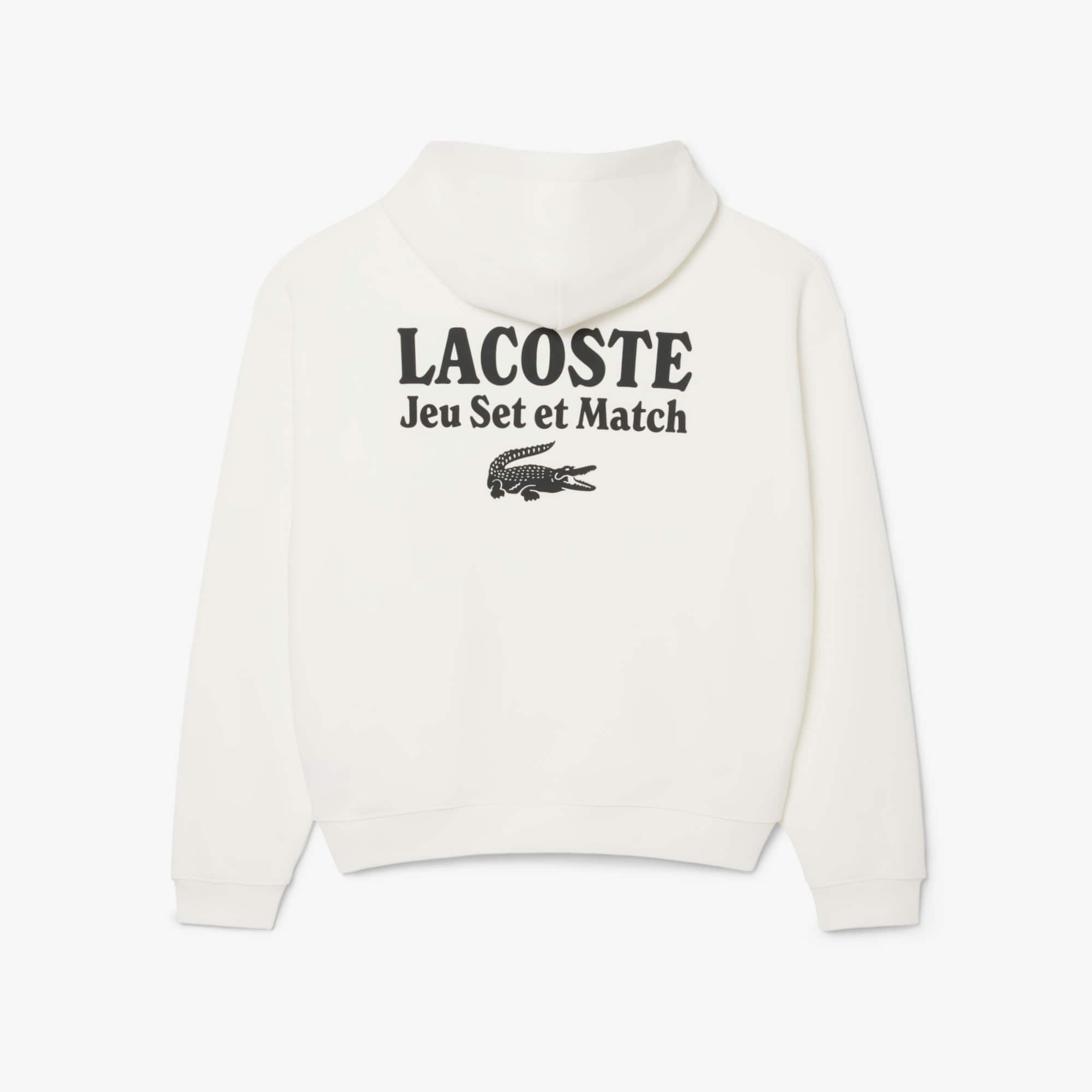 Men's Multi Print Fleece Hoodie - White