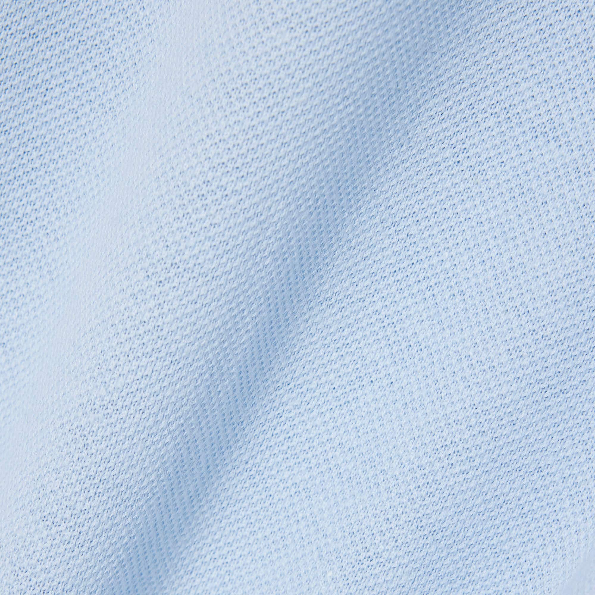 Heavy Cotton and Linen Piqué T-Shirt - Light Blue