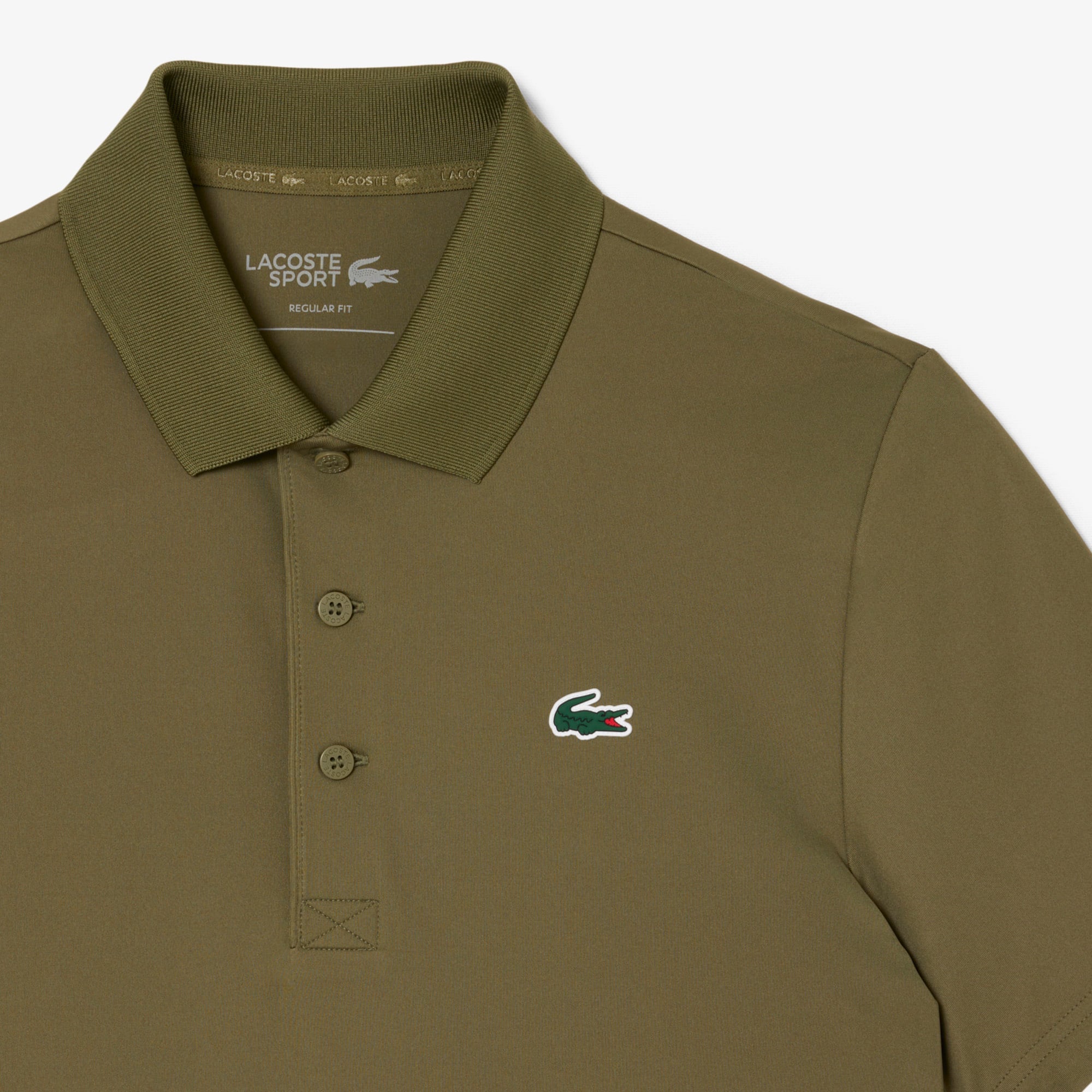 Men's Regular Fit UV Protect Golf Polo - Khaki Green