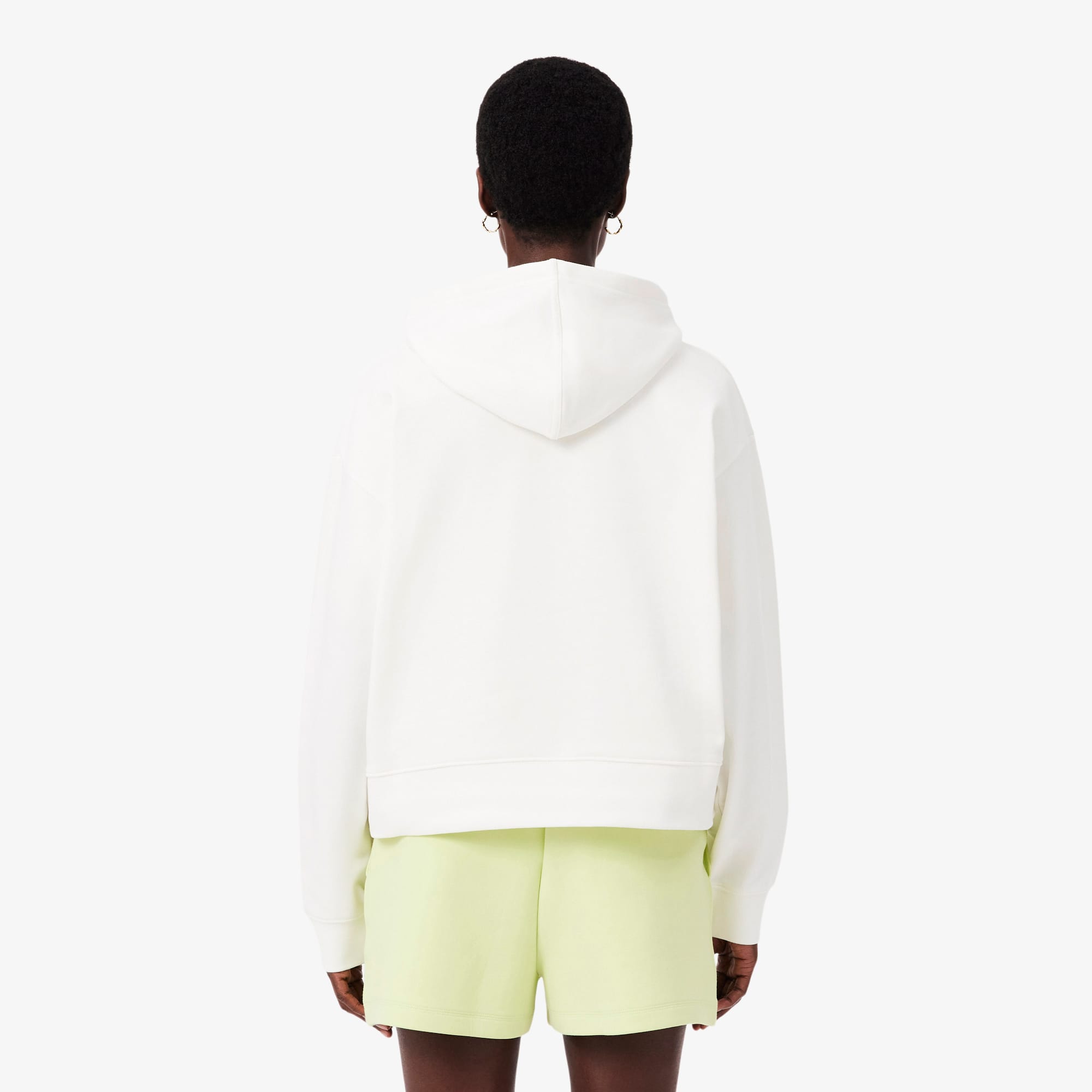Women's Oversized Logo Hoodie - White