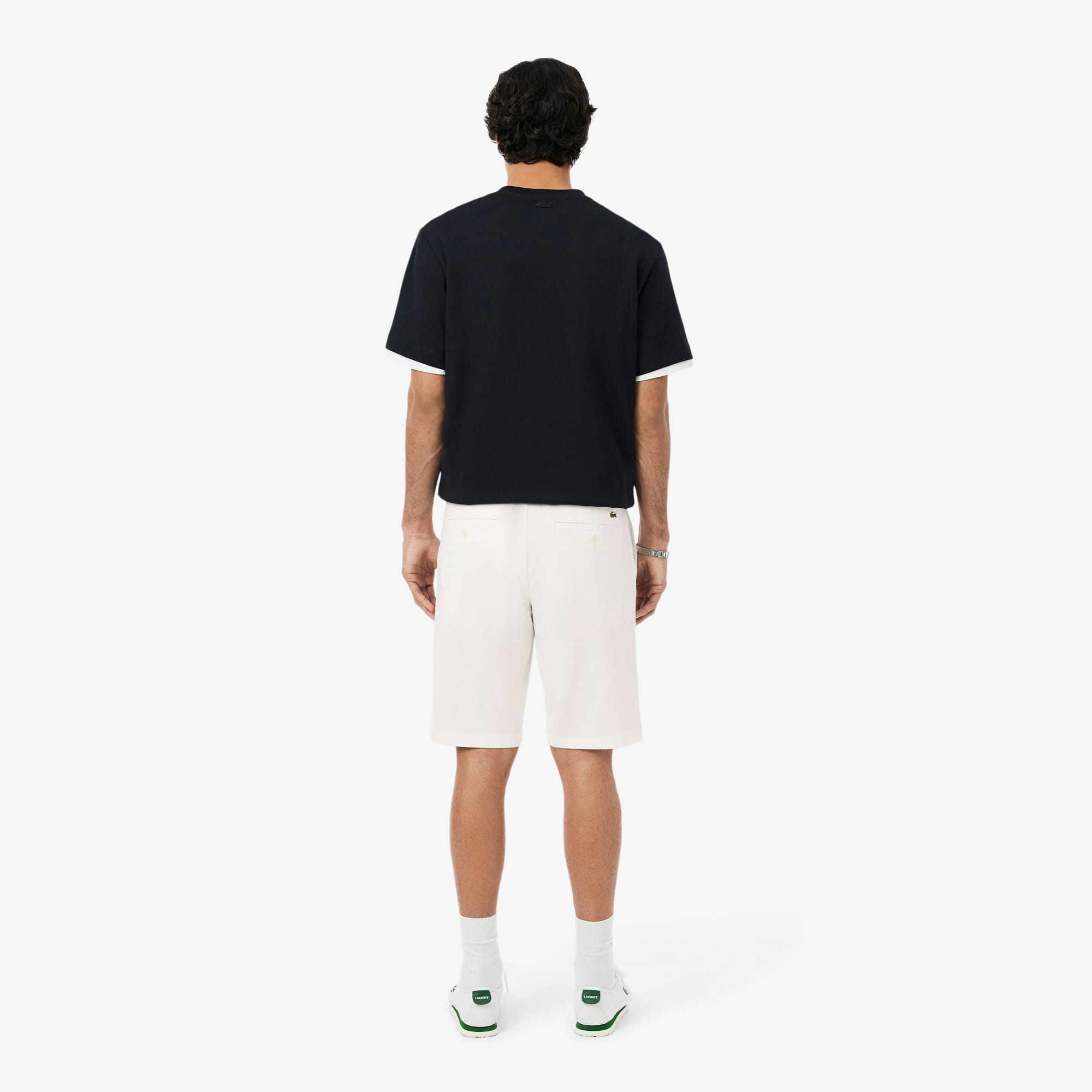 Stretch Twill Chino Shorts - White