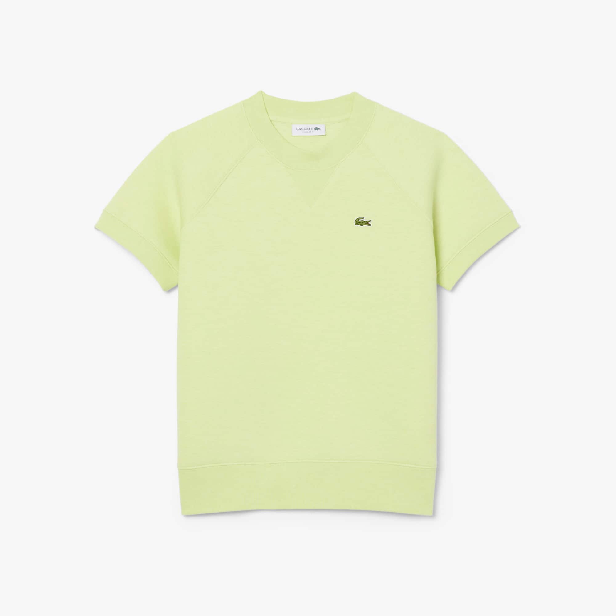 Regular Fit Short Sleeved Sweatshirt - Vert Clair