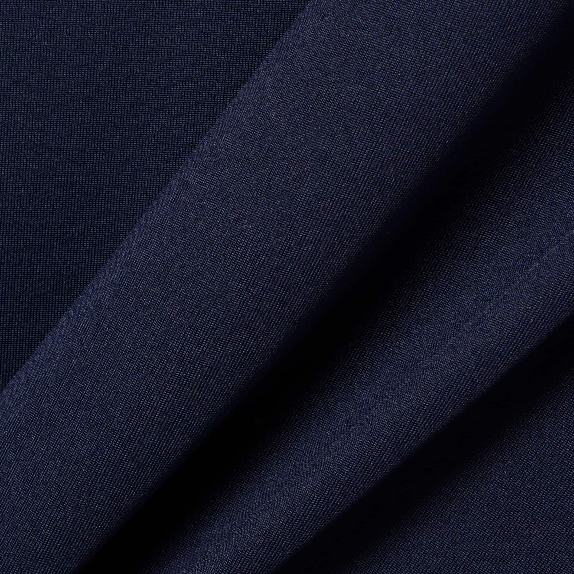 Regular Fit Ultra Dry Long Sleeved Golf Polo - Navy Blue