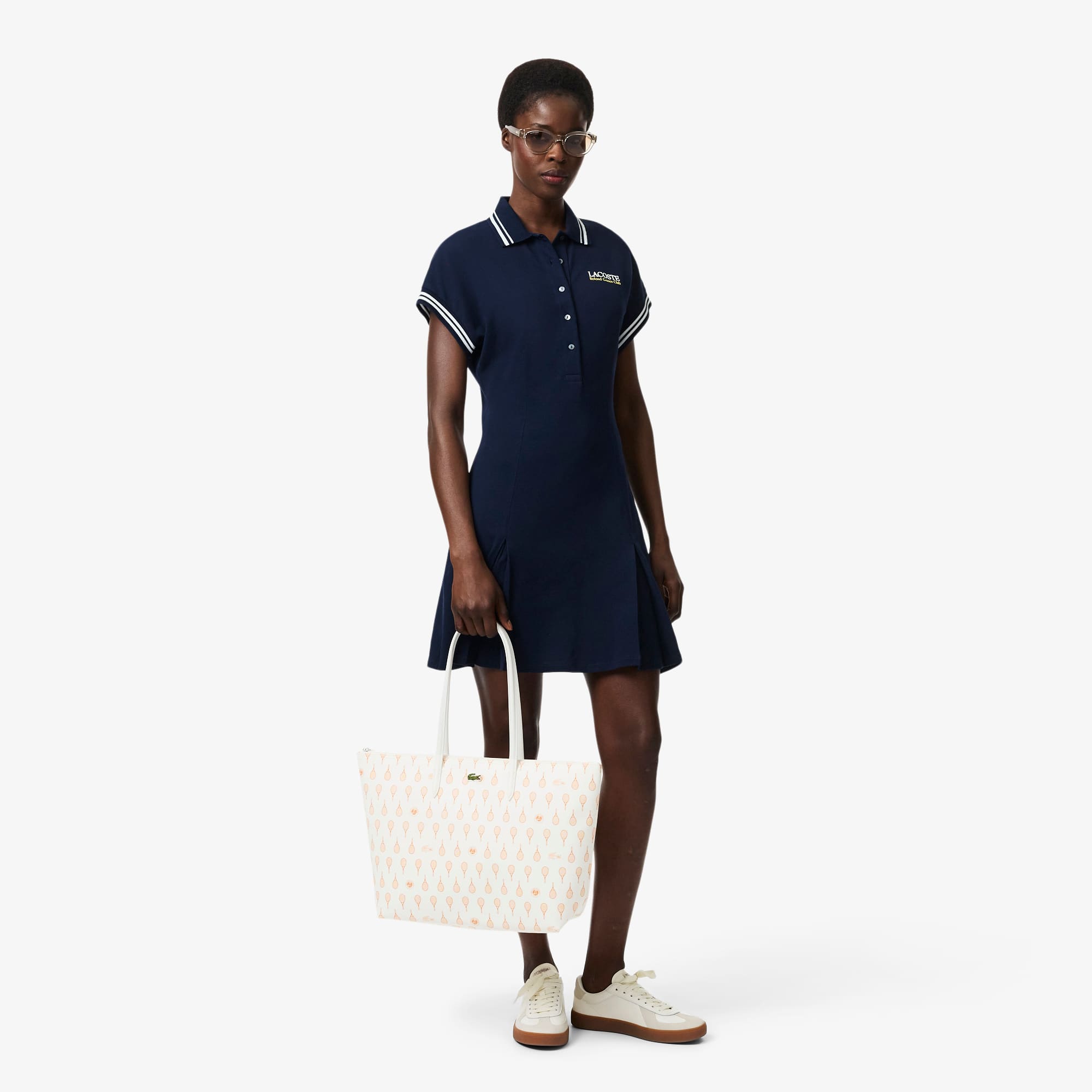 Large Roland-Garros Edition Tote - FARINE BLOSSOM