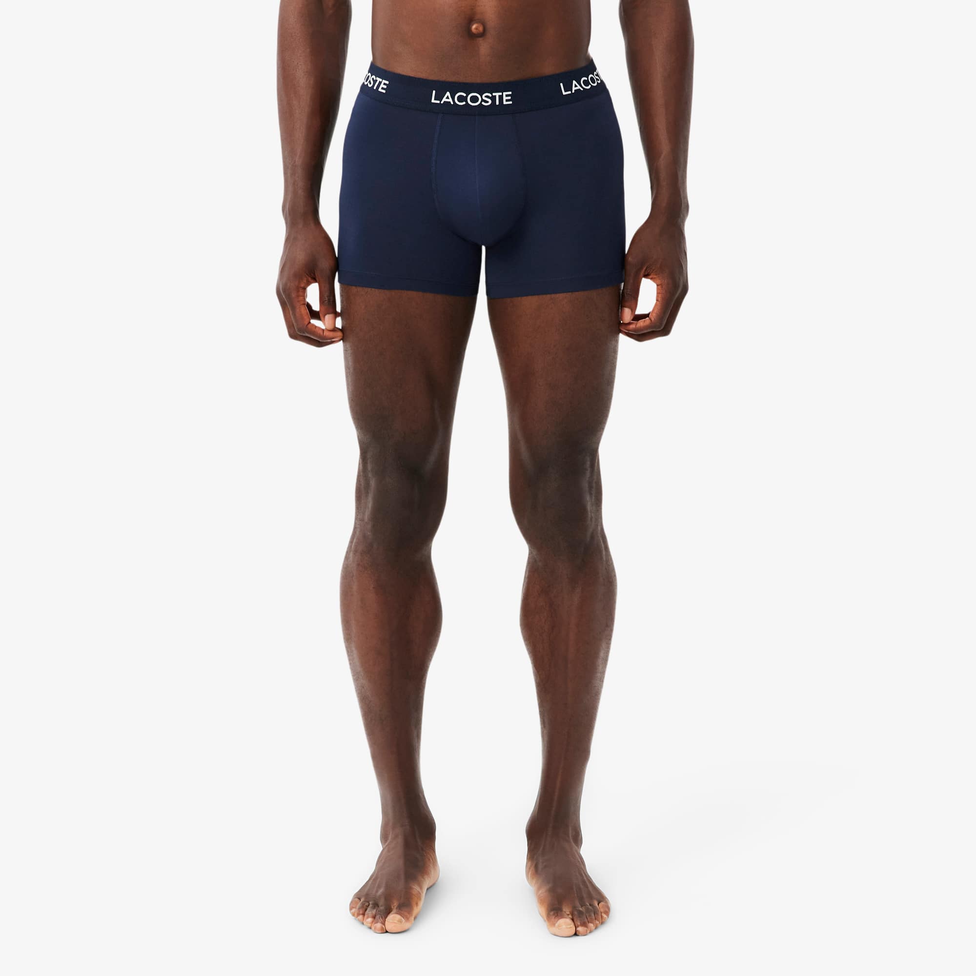 Men's 3-Pack Microfiber Trunks - Navy Blue / Blue