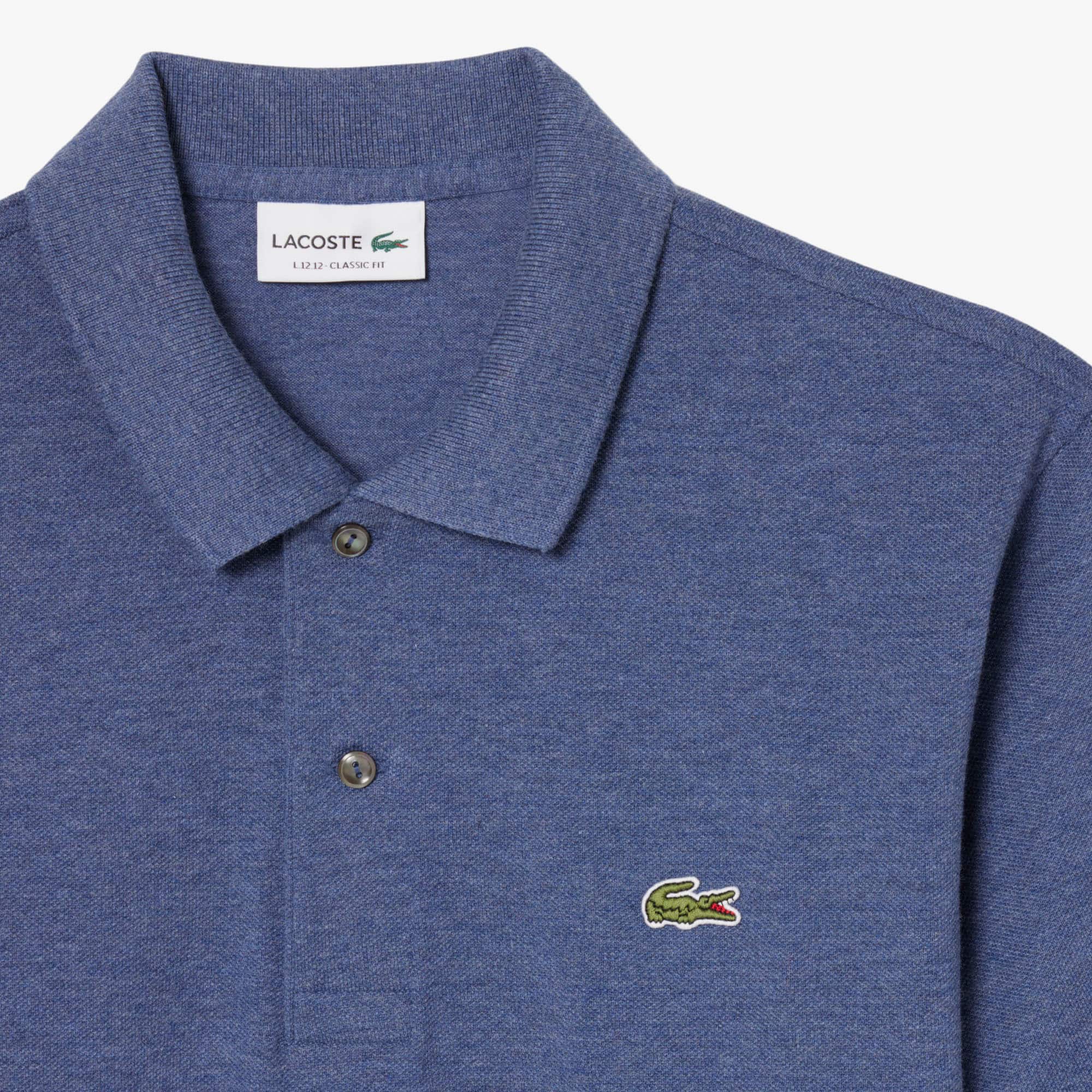 Men's Classic Fit Heathered Polo - Bleu Chine