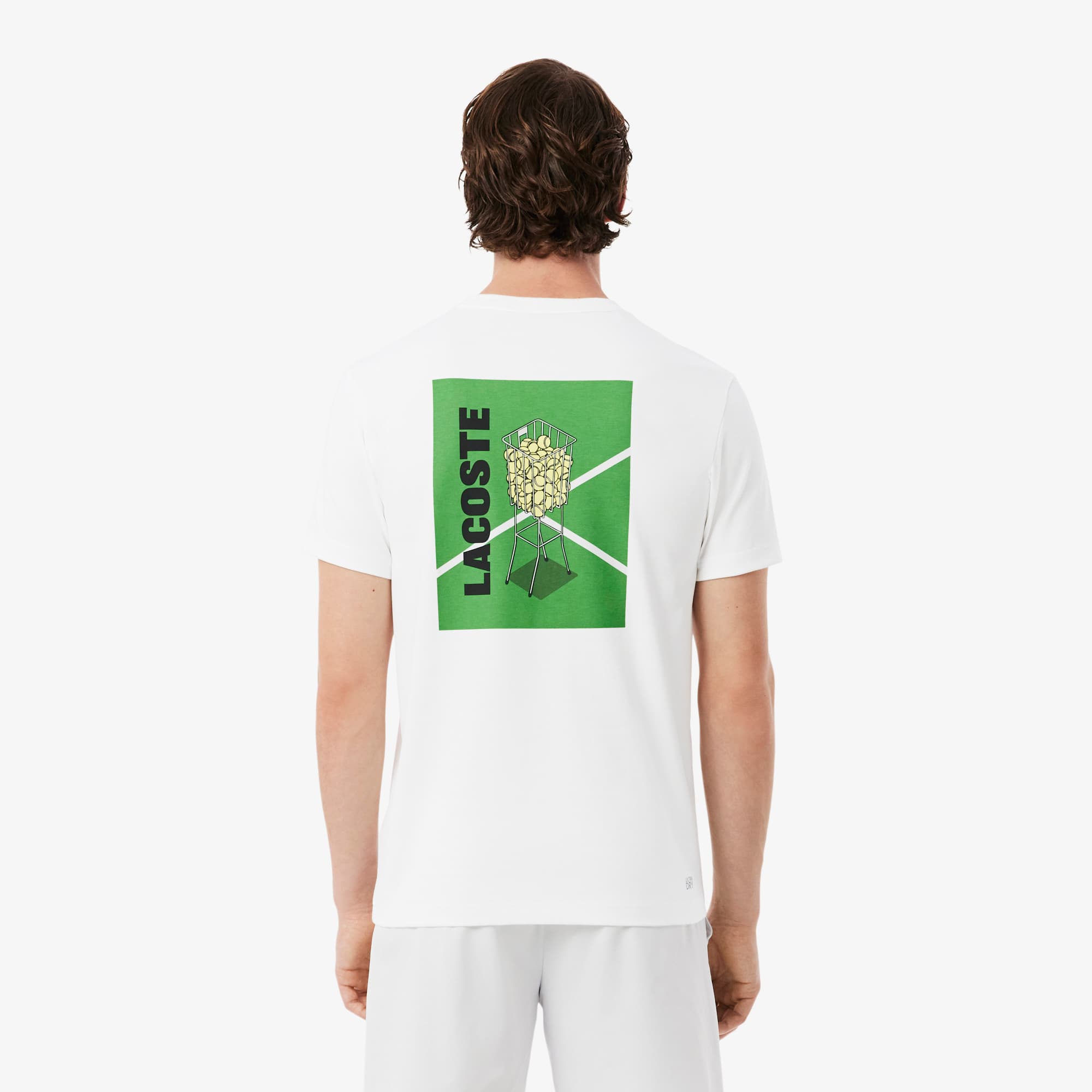Ultra Dry Printed Tennis T-Shirt - White