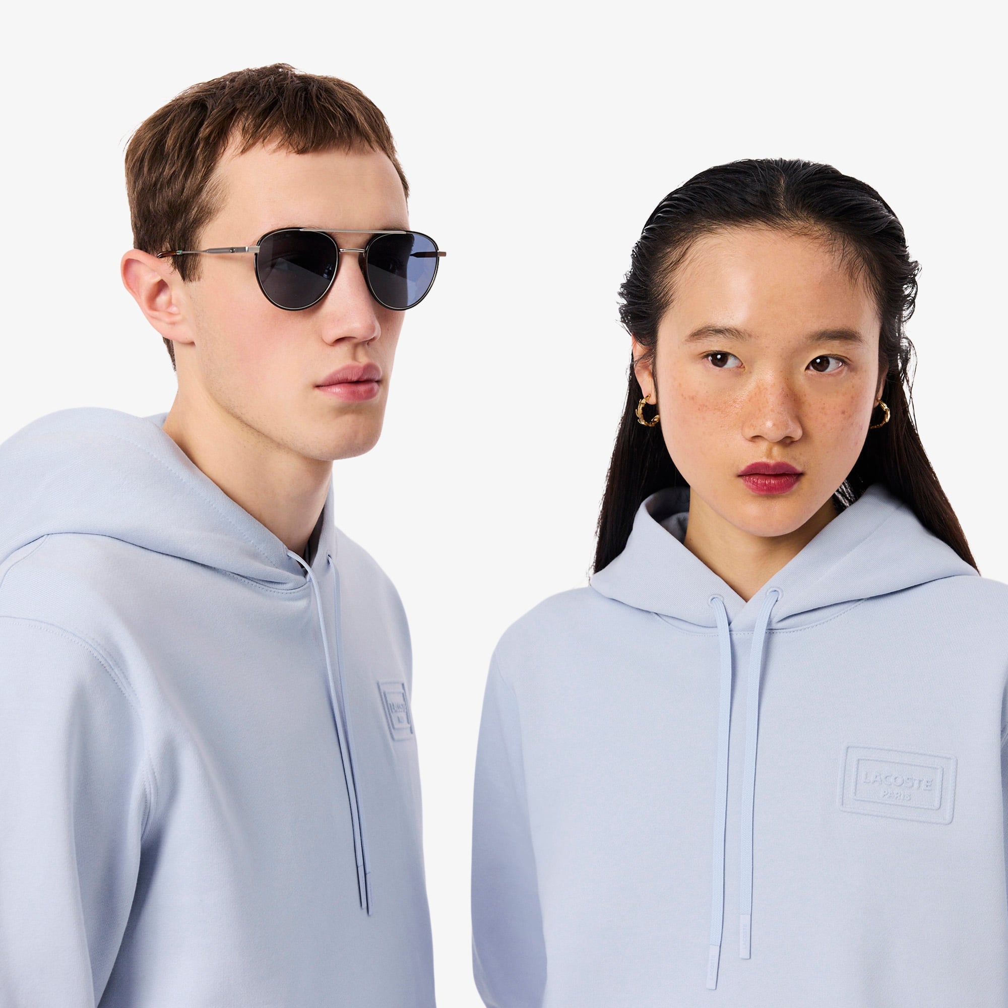 Embossed Branding Hoodie - Phoenix blue