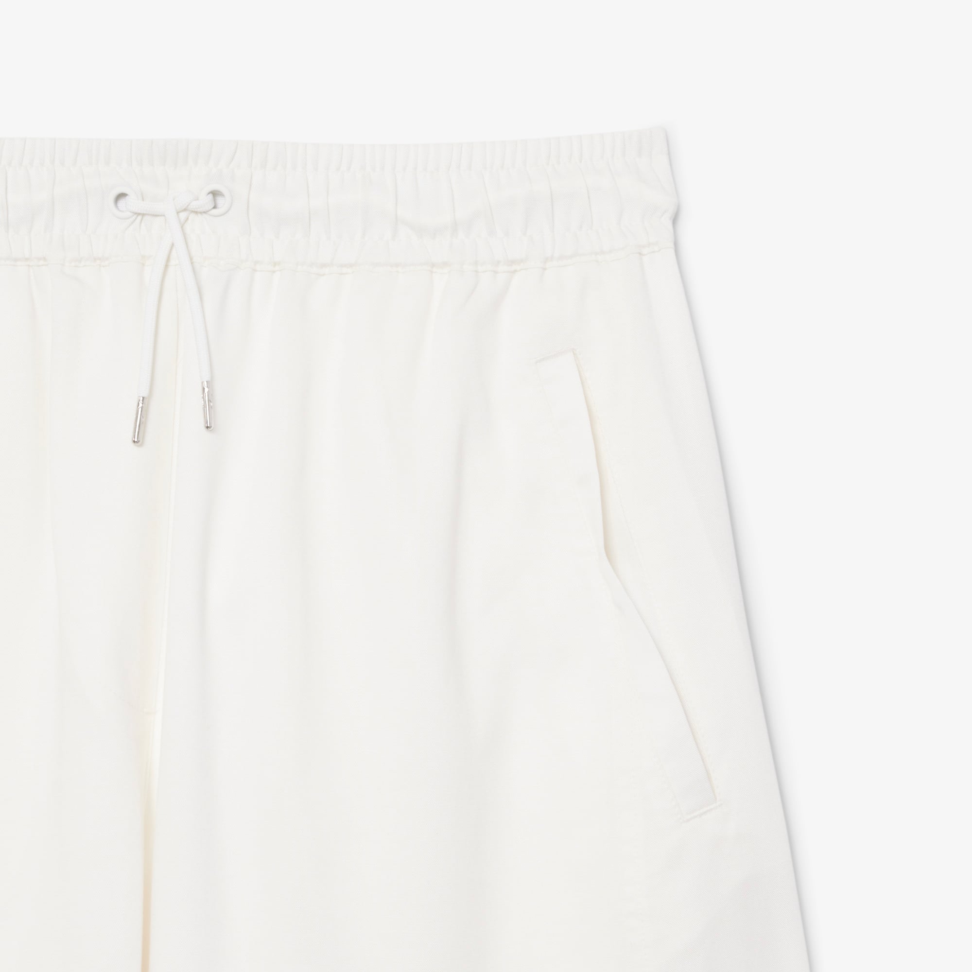 Wide Fit Fluid Pants - White