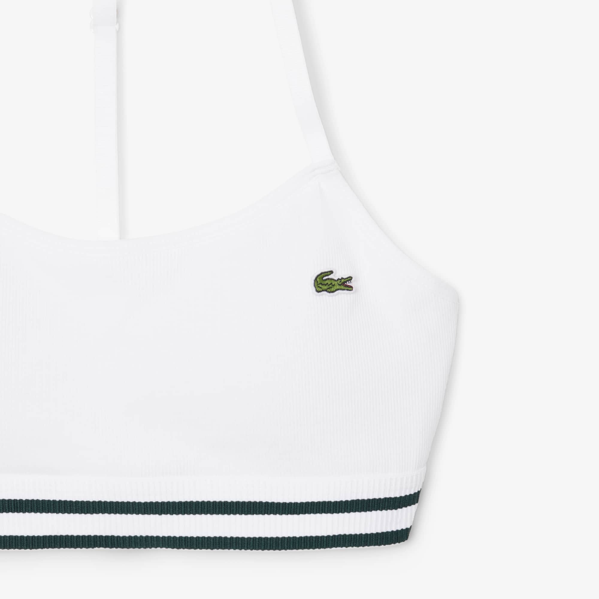 Ribbed Cotton Bralette - White