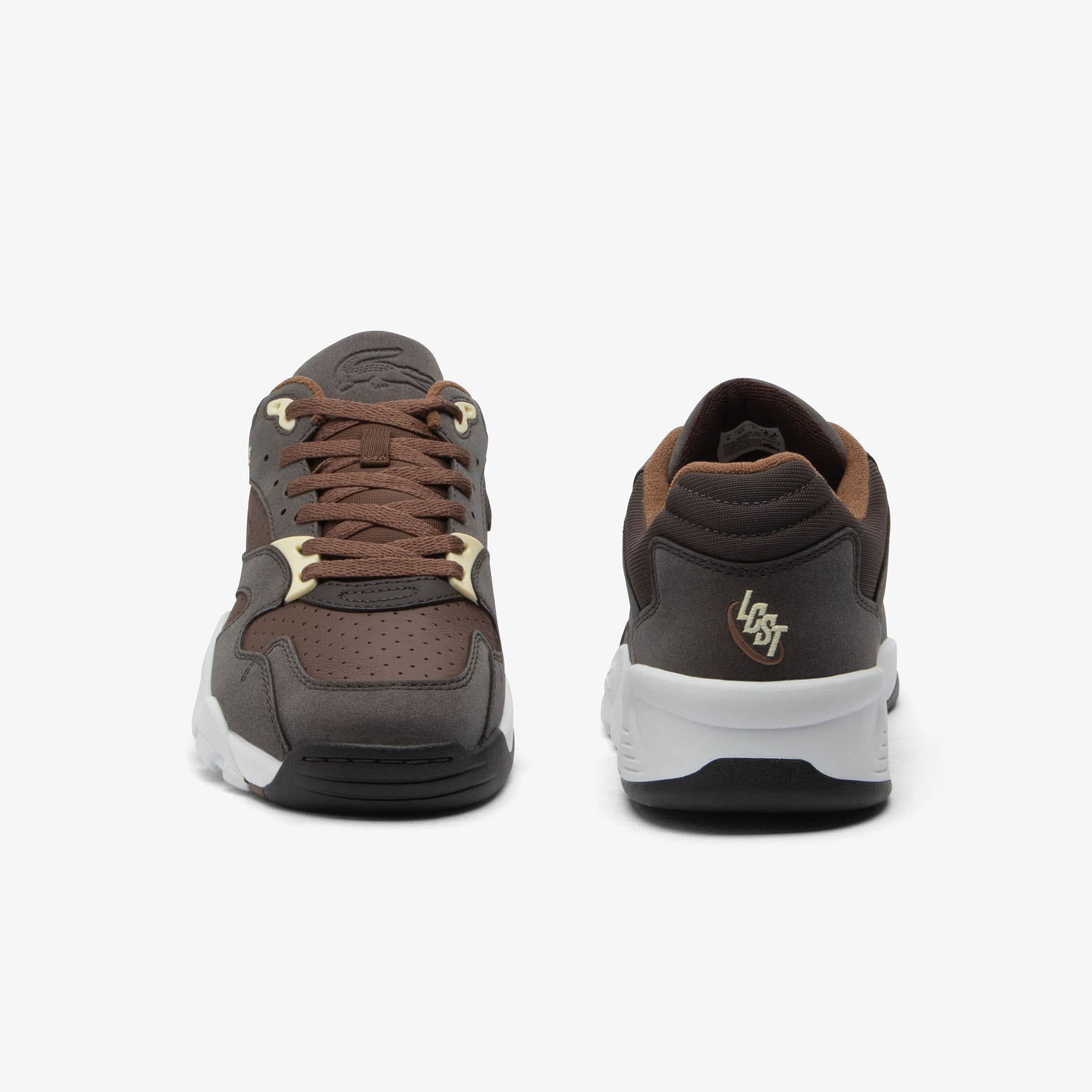 Men's Game Trainer Sneakers - DK BRW/WHT