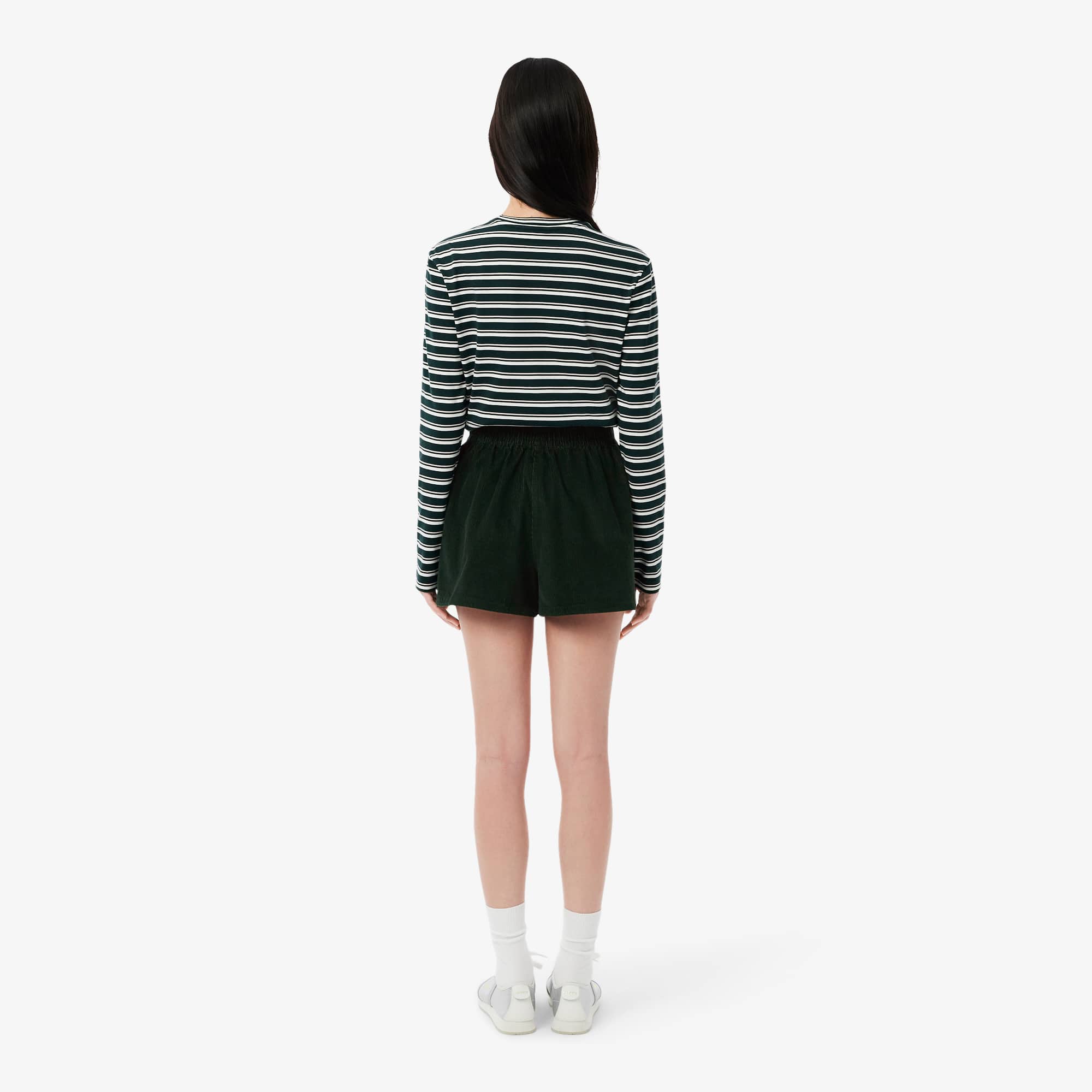 Women's Relaxed Fit Corduroy Shorts - Forest green