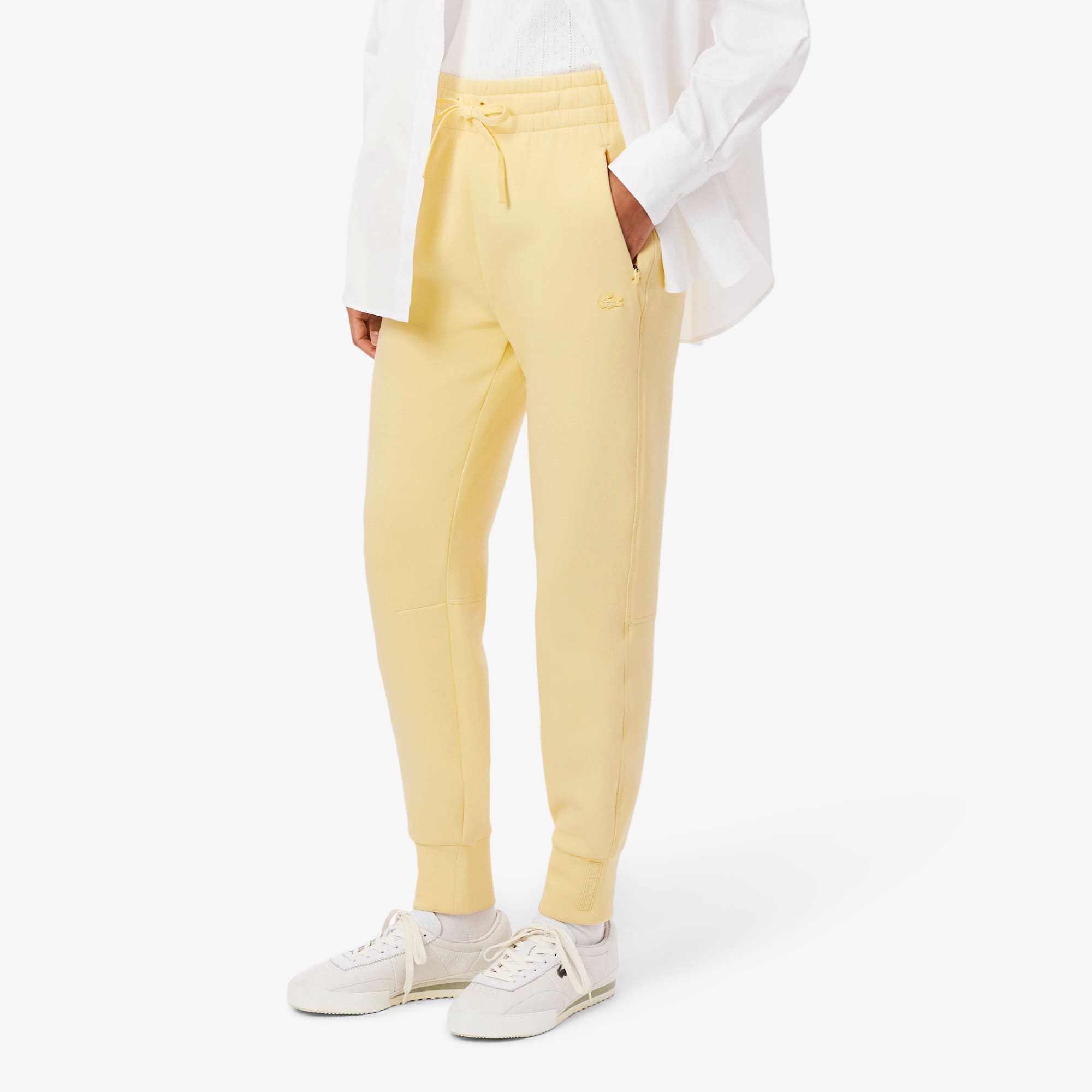 Women's Cotton Sweatpants - Yellow