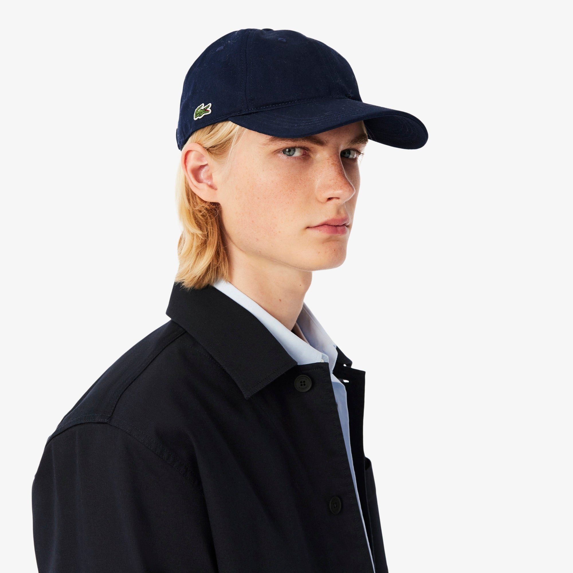 Men's Cotton Overshirt Jacket - Abysm blue