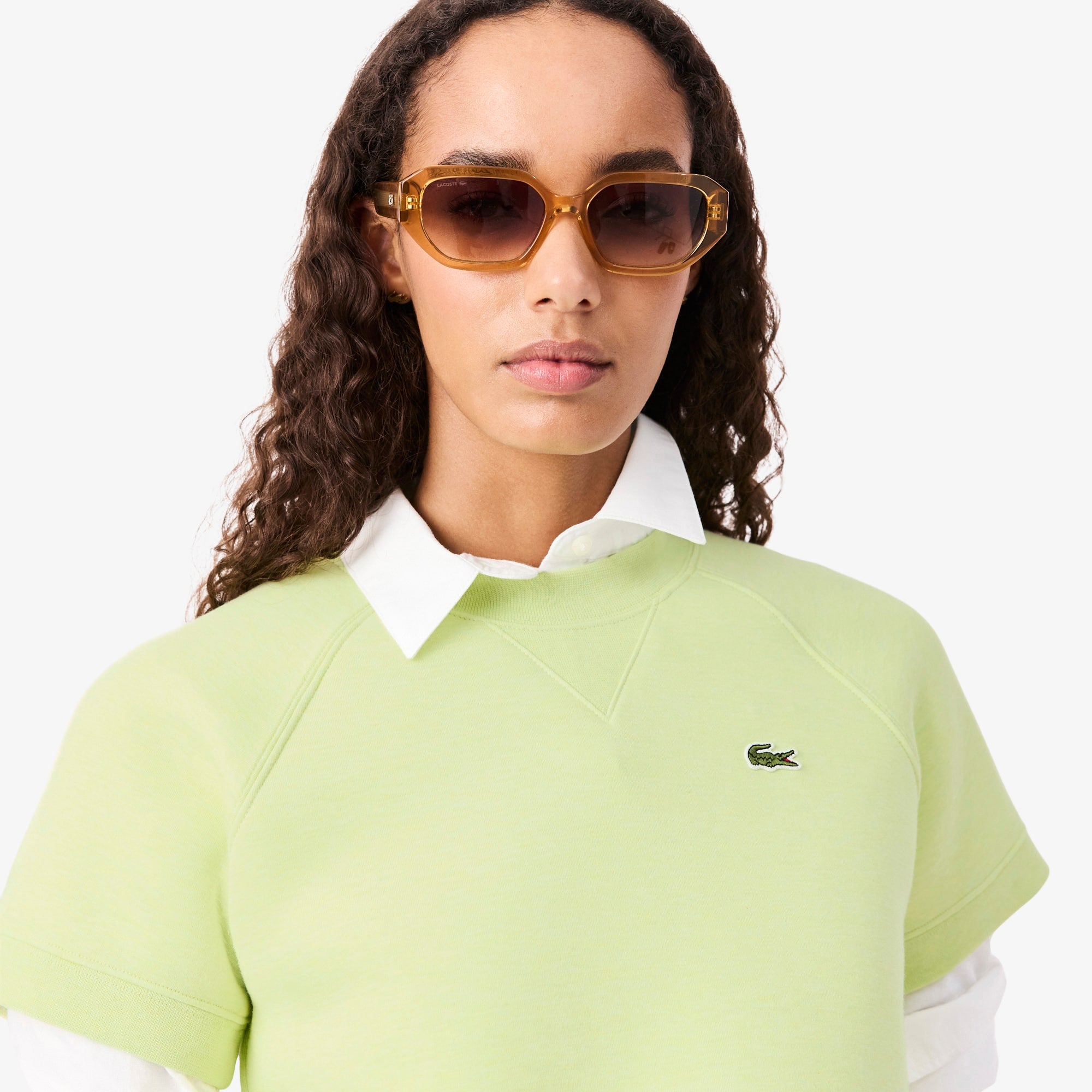 Regular Fit Short Sleeved Sweatshirt - Vert Clair