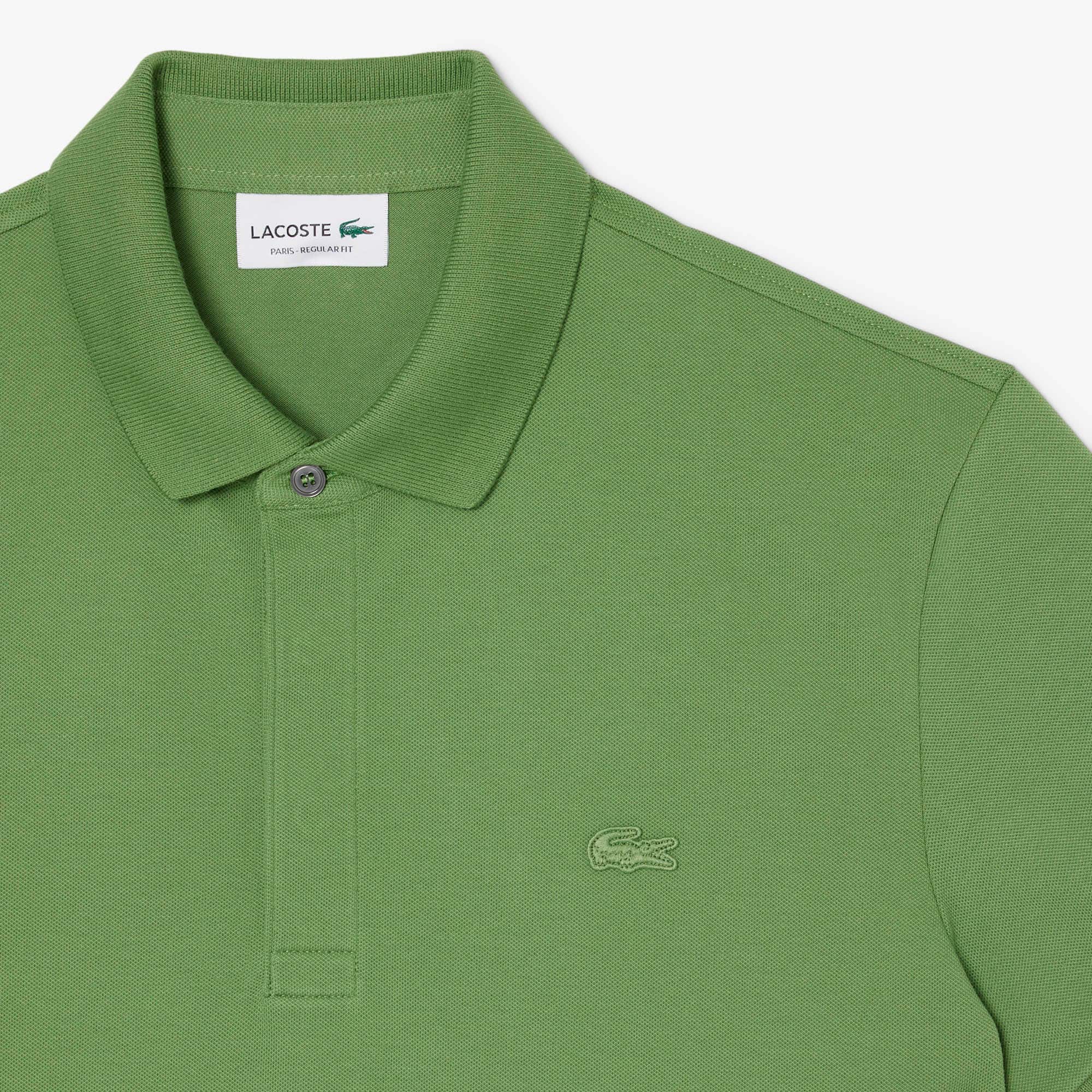 Men's Regular Fit Paris Stretch Piqué Polo - Green