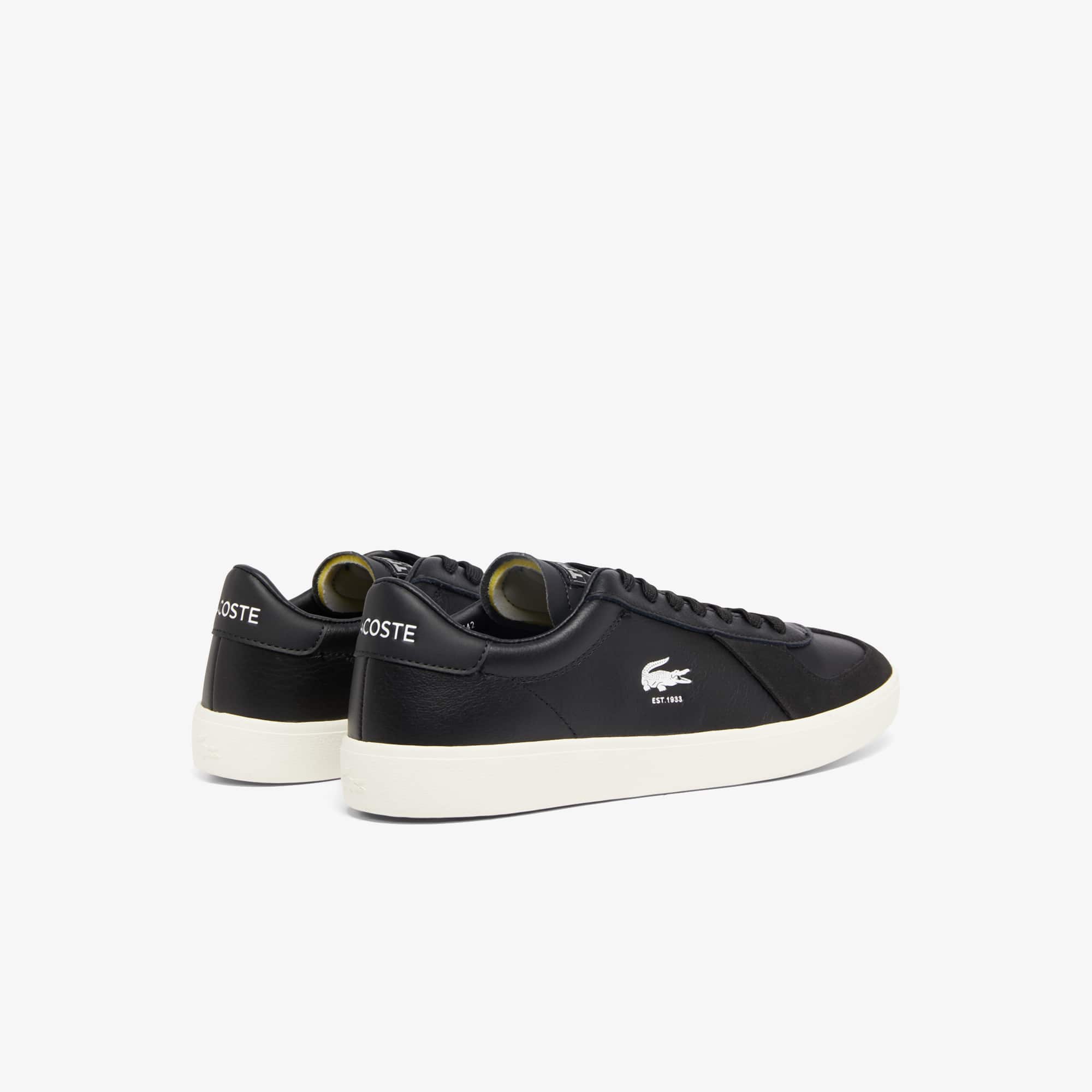 Men's Baseshot Pro Leather Sneakers - BLACK/OFFWHITE