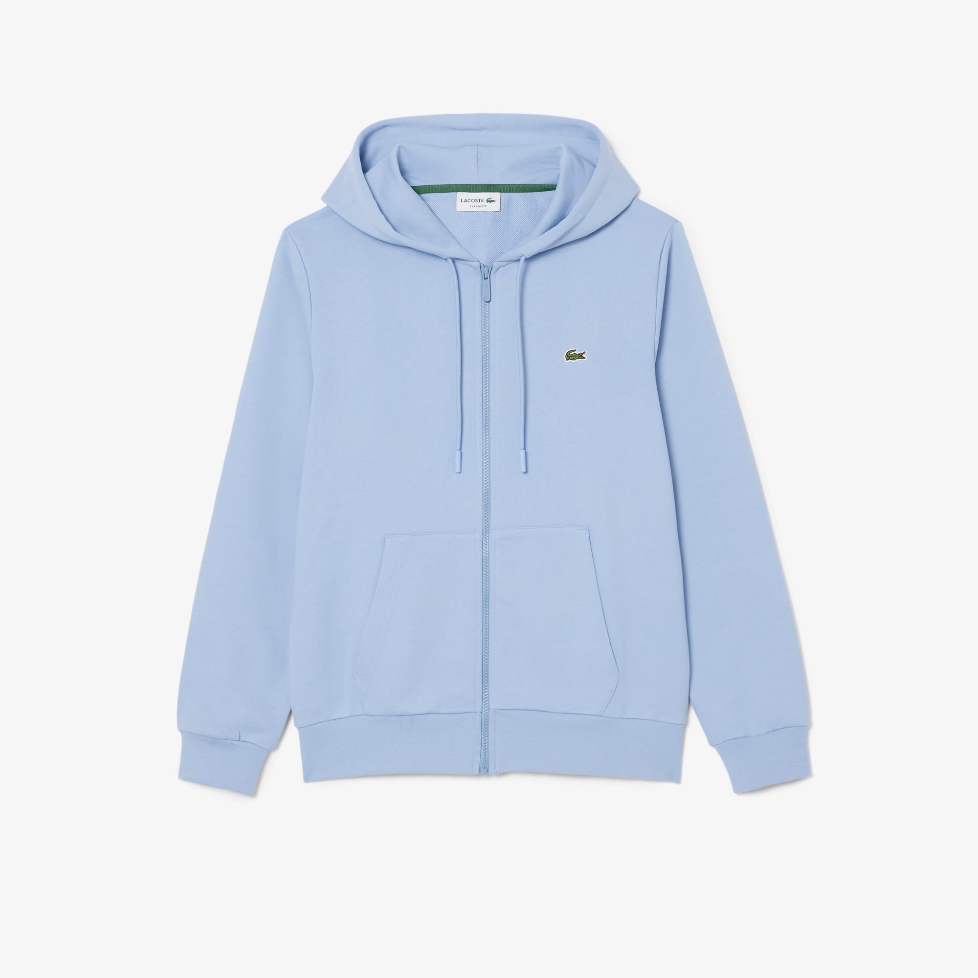 Men's Classic Fit Zip-Up Fleece Sweatshirt - Light Blue