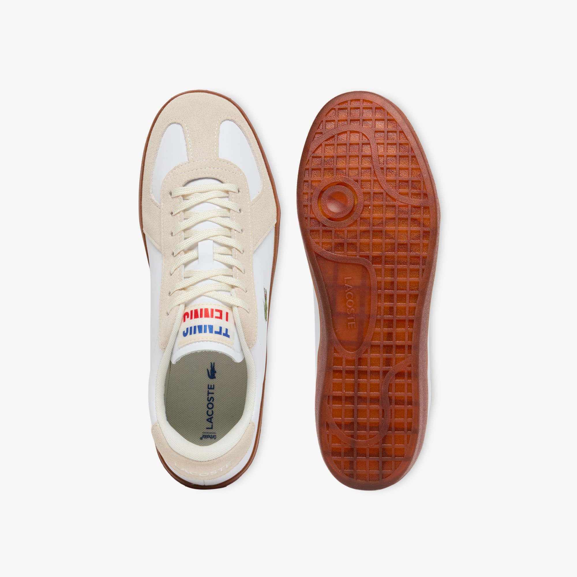 Men's Baseshot Pro Leather Sneakers - WHT/GUM