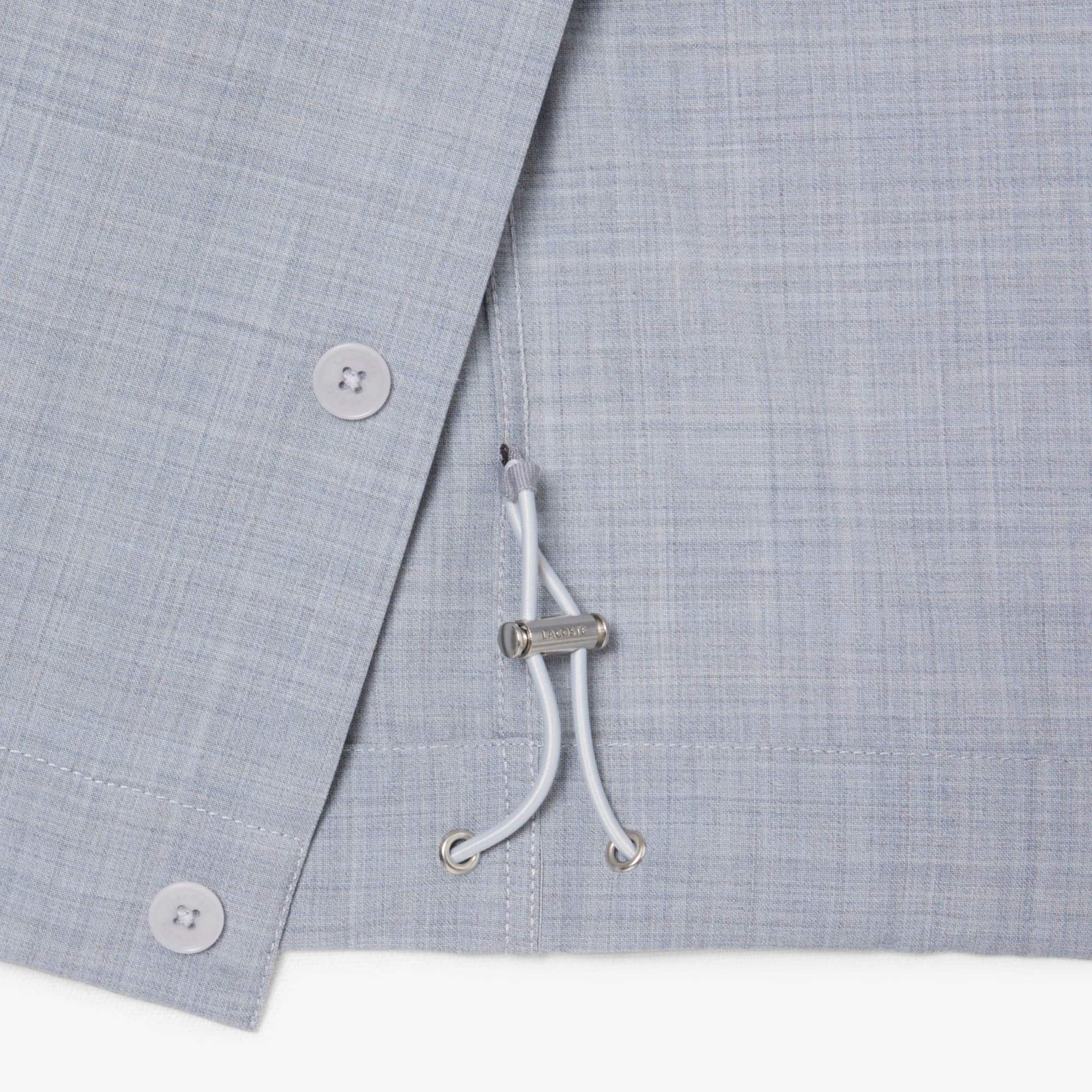 Oversized Wool Blend Overshirt - Light Grey