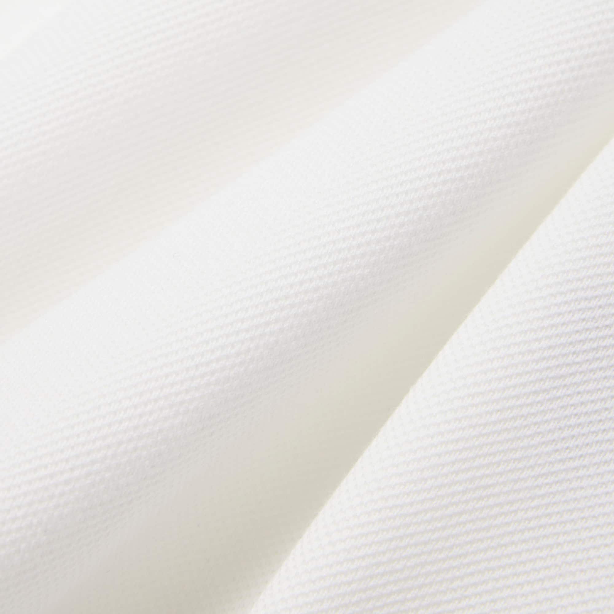Cotton Petit Piqué T-Shirt - Blanc / Vert