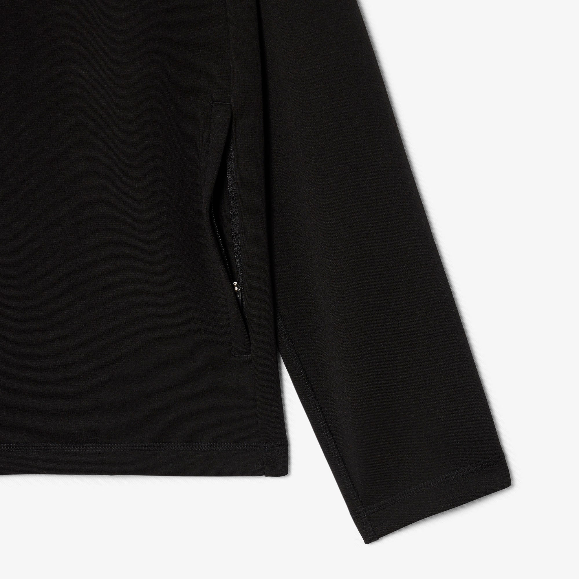Sport Stretch Zipped Hoodie - Black