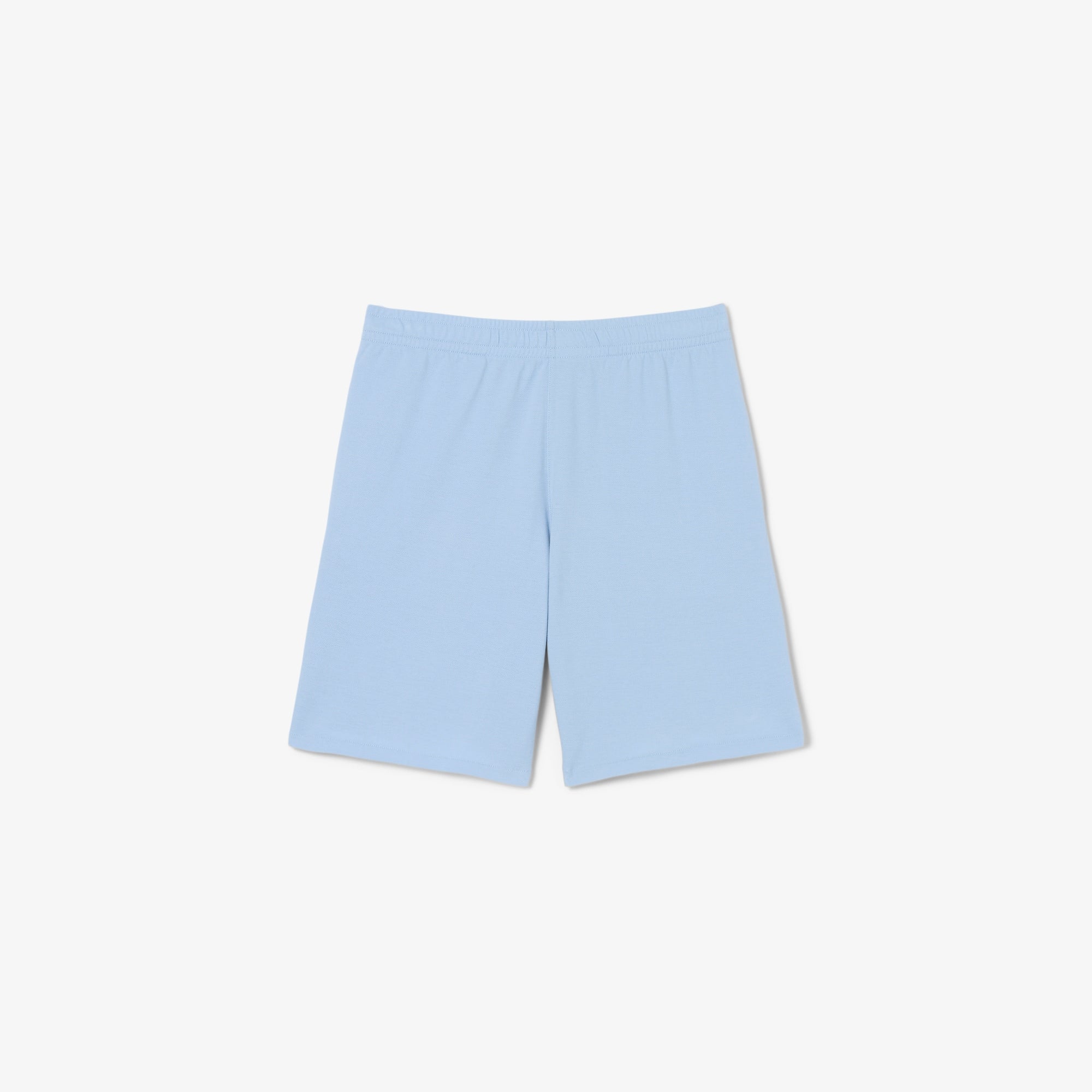 Piqué Relaxed Fit Shorts - Light Blue
