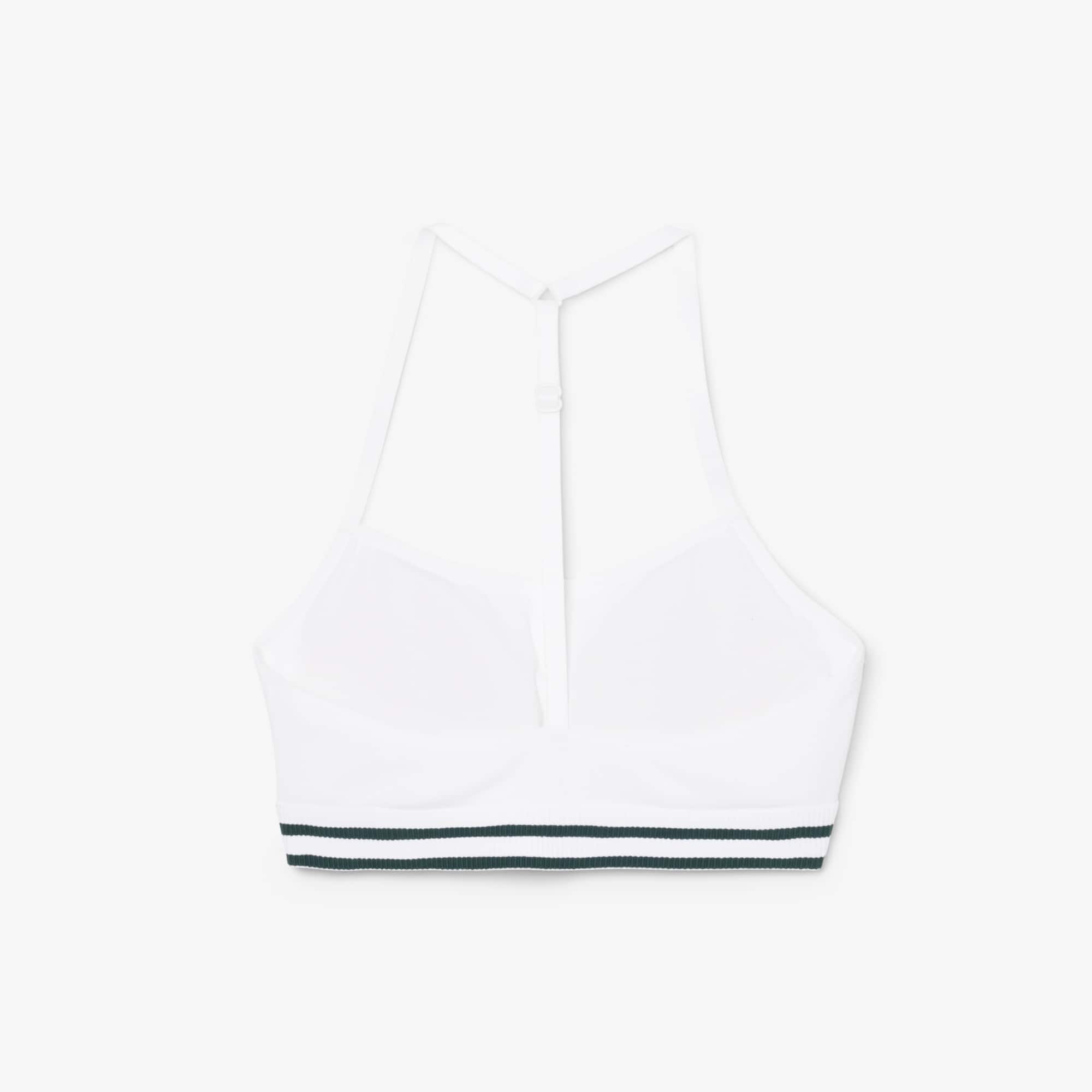 Ribbed Cotton Bralette - White