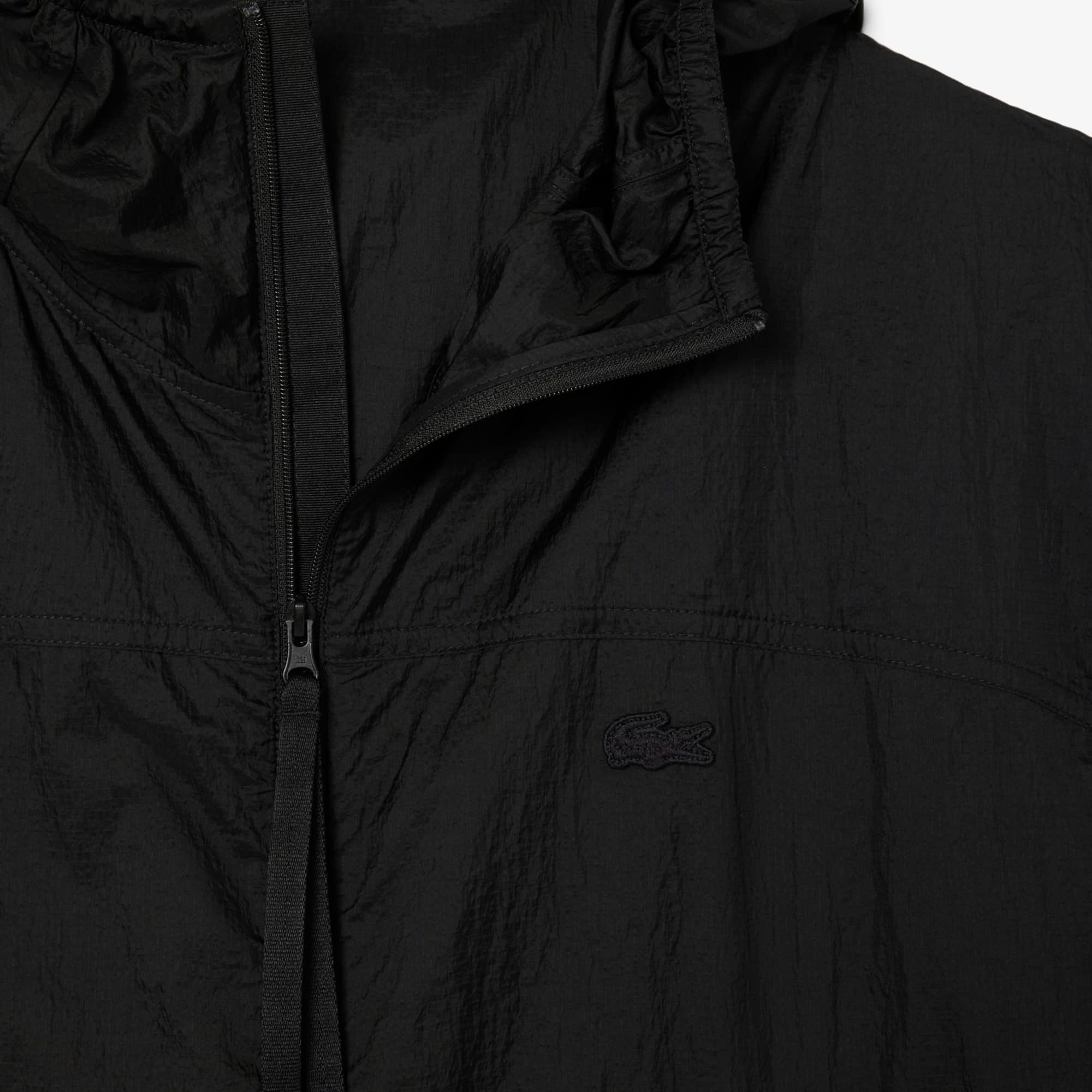 Men's Water-Repellent Nylon Jacket - Black