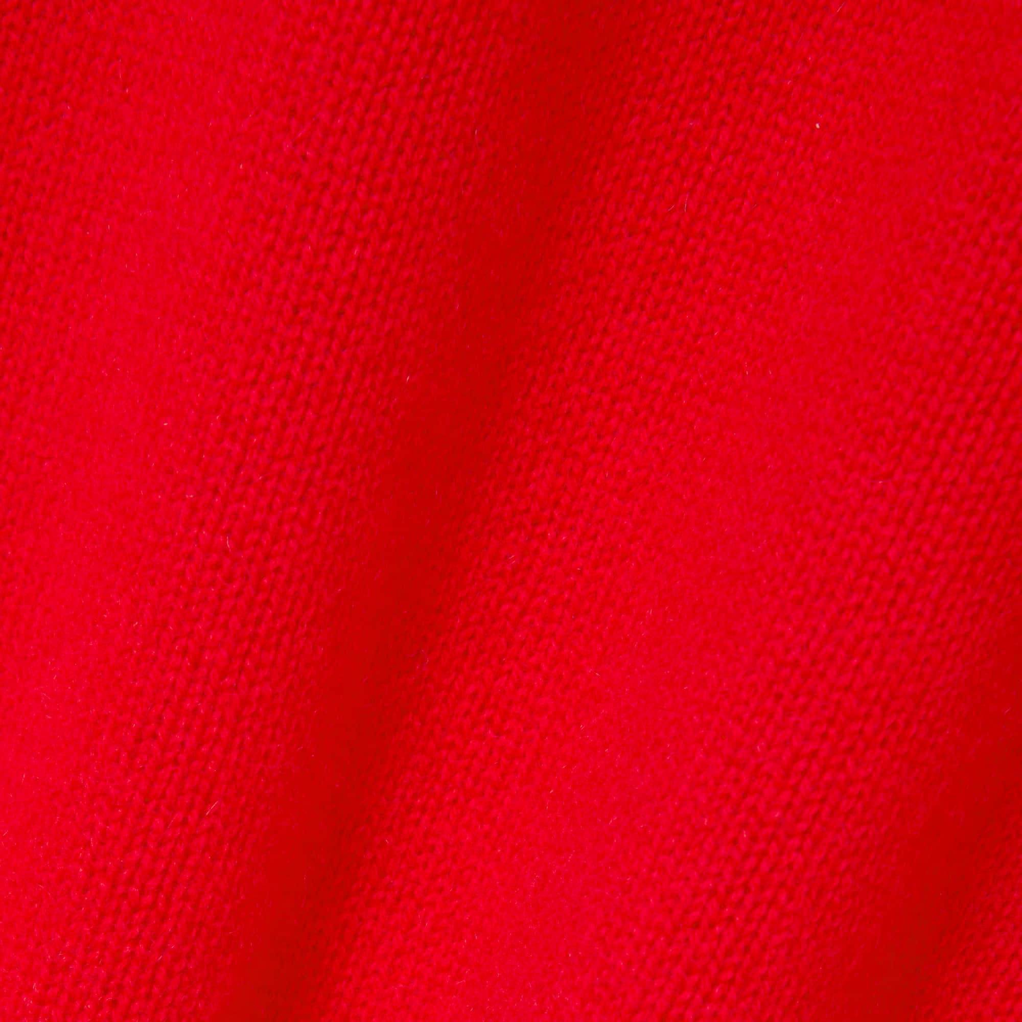 Men's 3D Knit Cashmere Crew Neck Sweater - Red