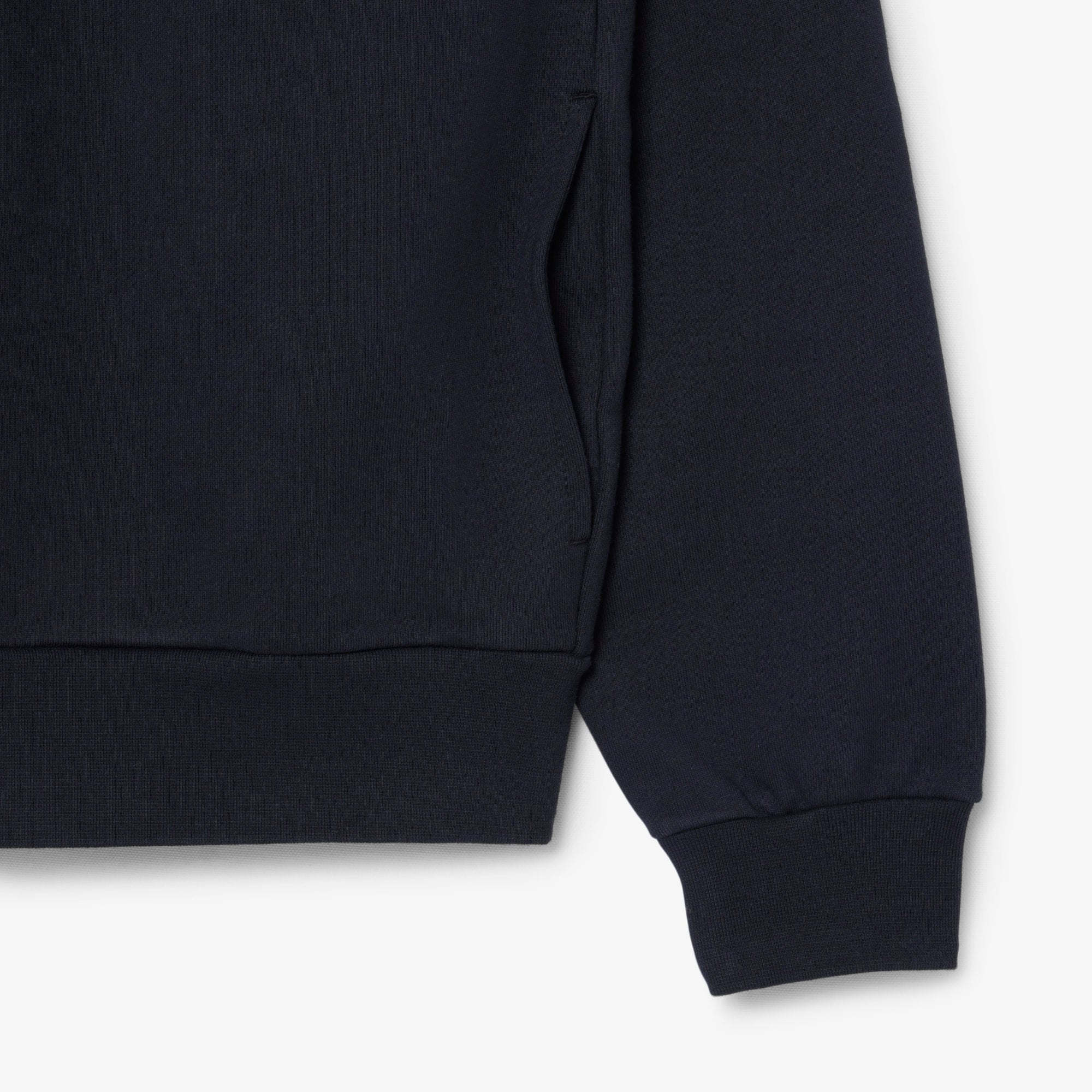 Colorblock Zipped Hoodie - Noir / Gris Fonce