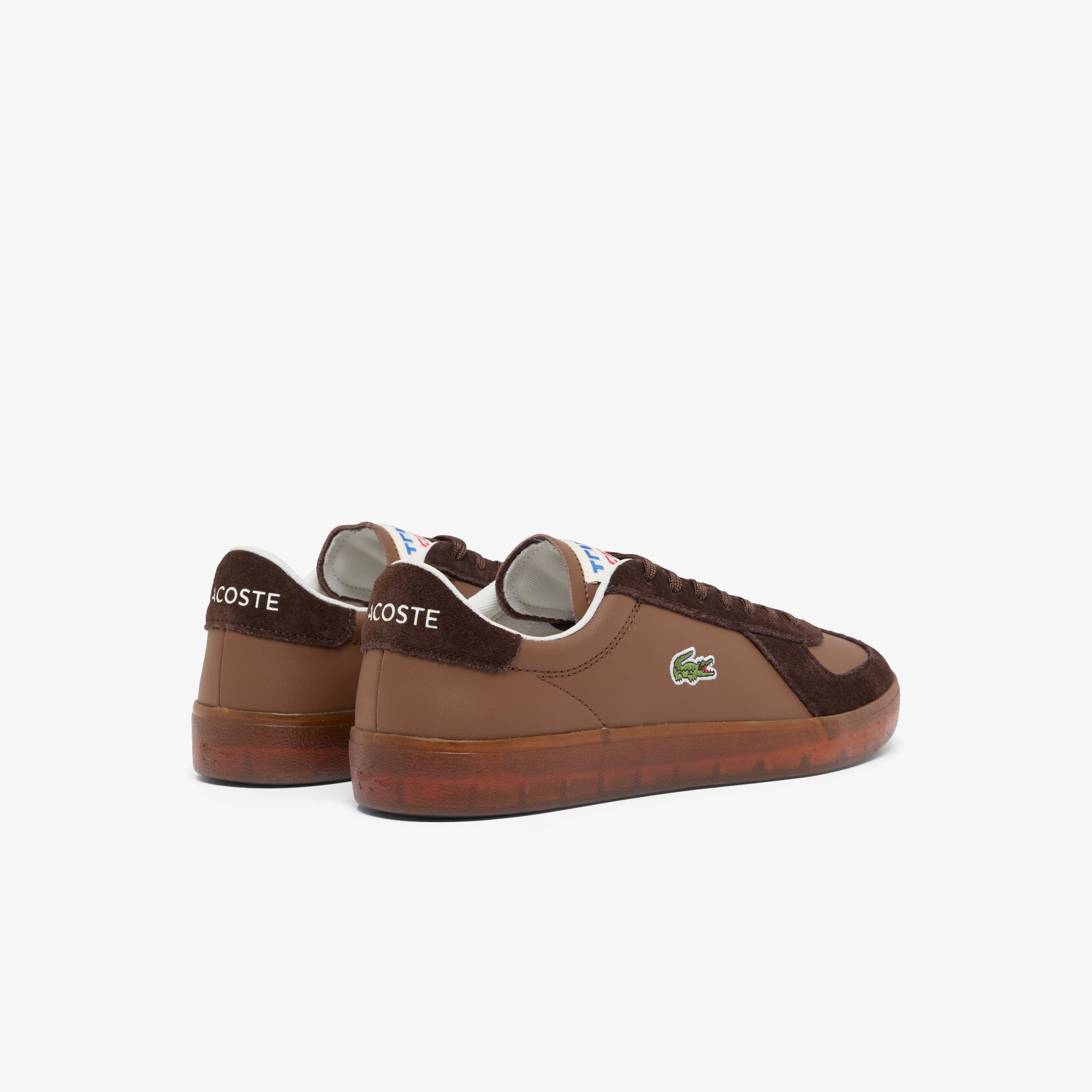 Men's Baseshot Pro Leather Sneakers - DK BRW/GUM