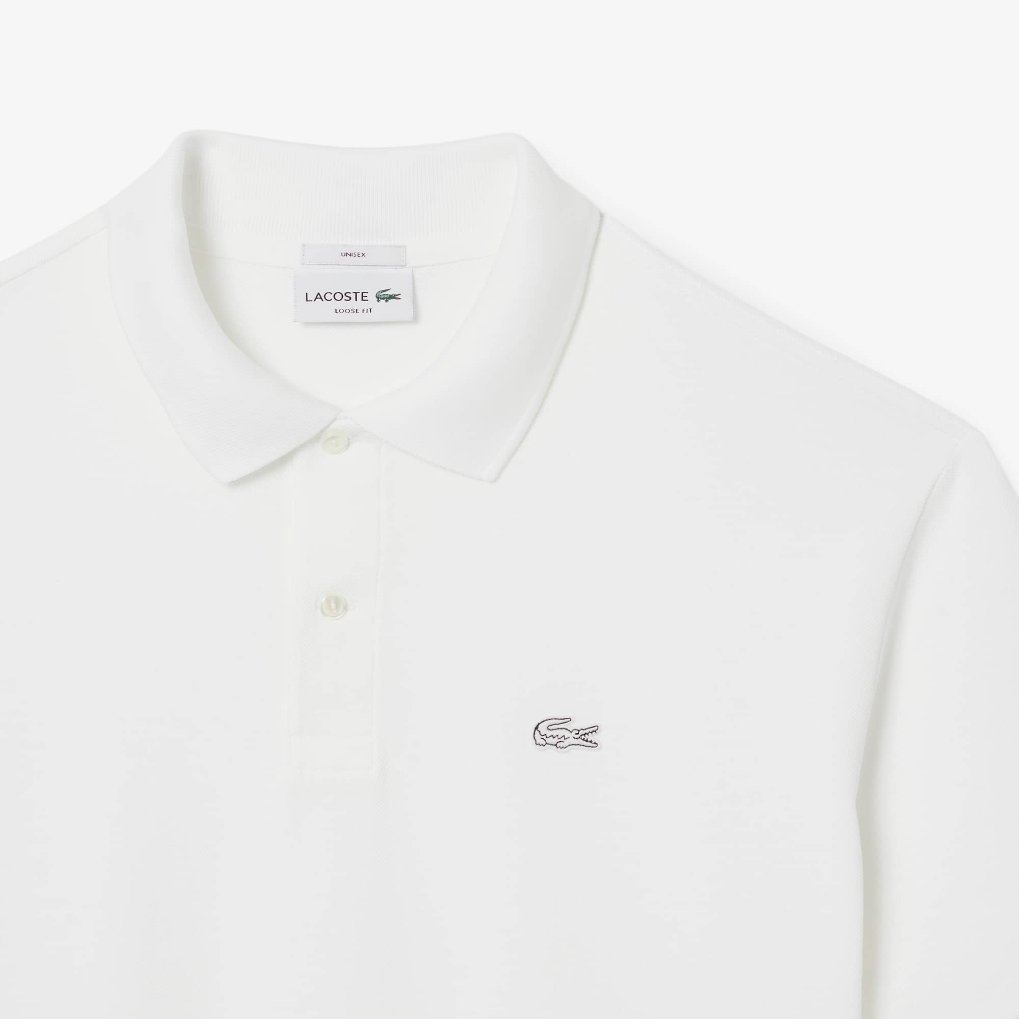 Men's Loose Fit Heavy Piqué Polo - White