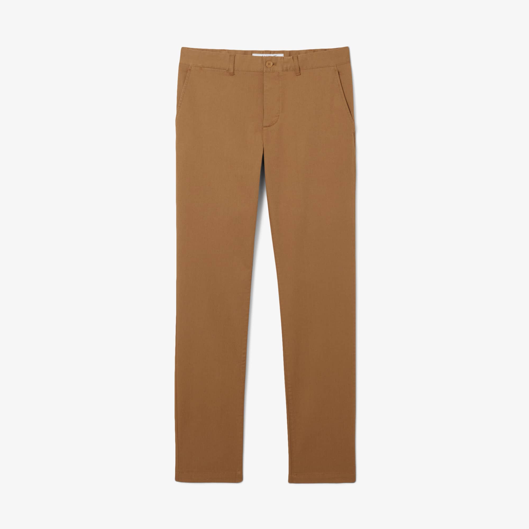 Men's Slim Fit Stretch Cotton Pants - Brown