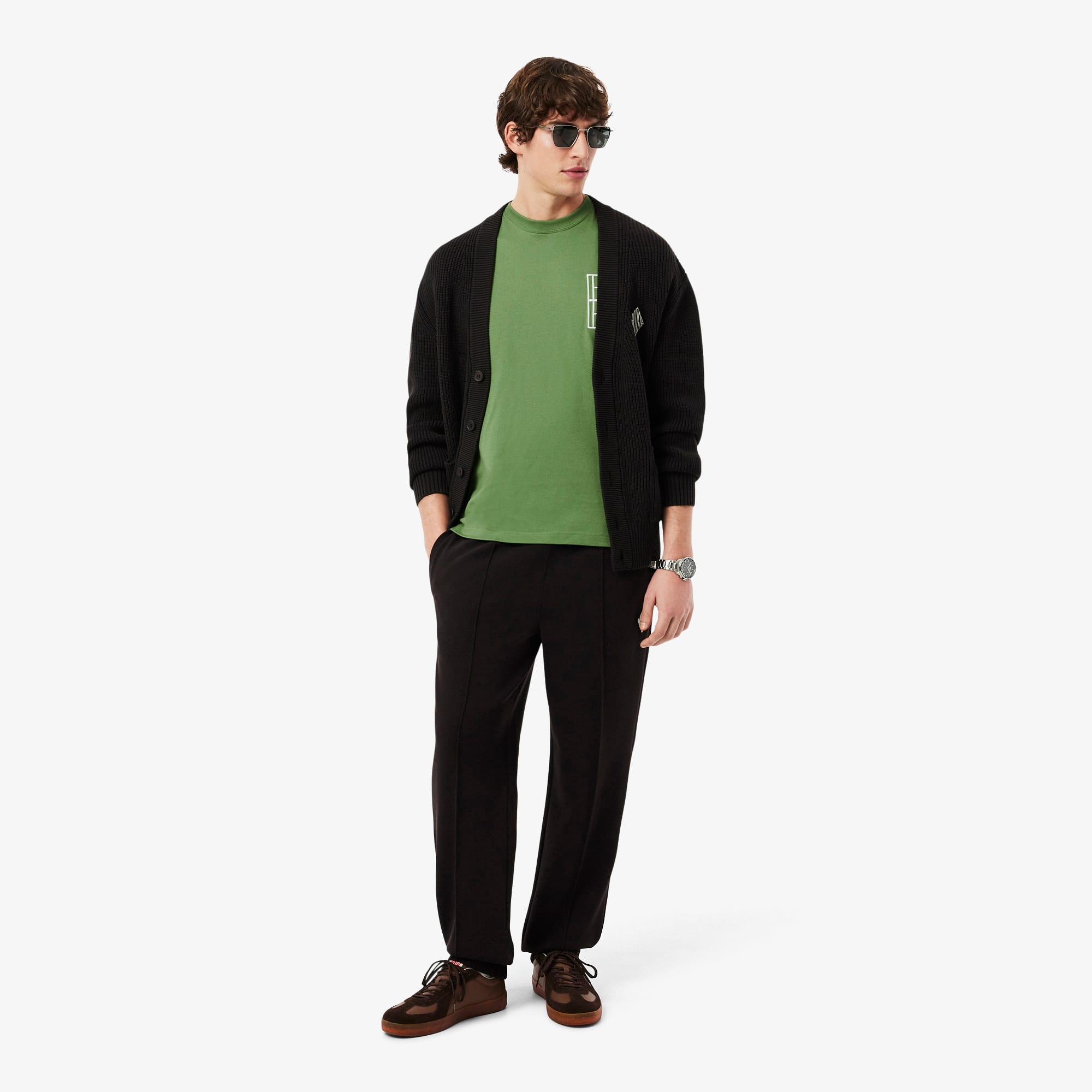 Embroidered Heavy Jersey T-Shirt - Green