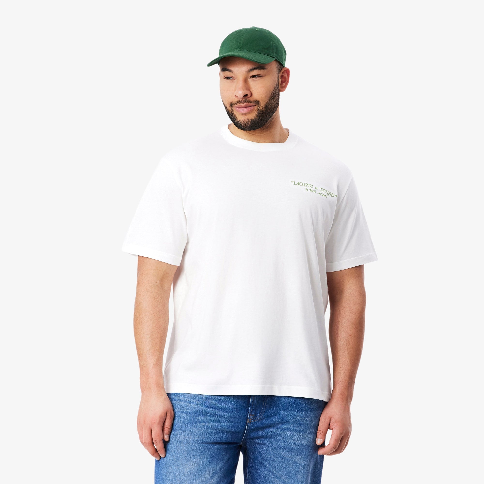 Embroidered Cotton T-Shirt - White