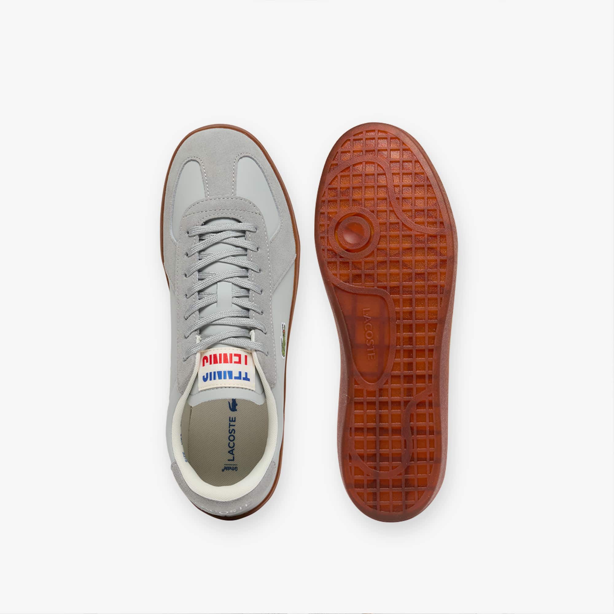 Men's Baseshot Pro Leather Sneakers - LT GRY/GUM