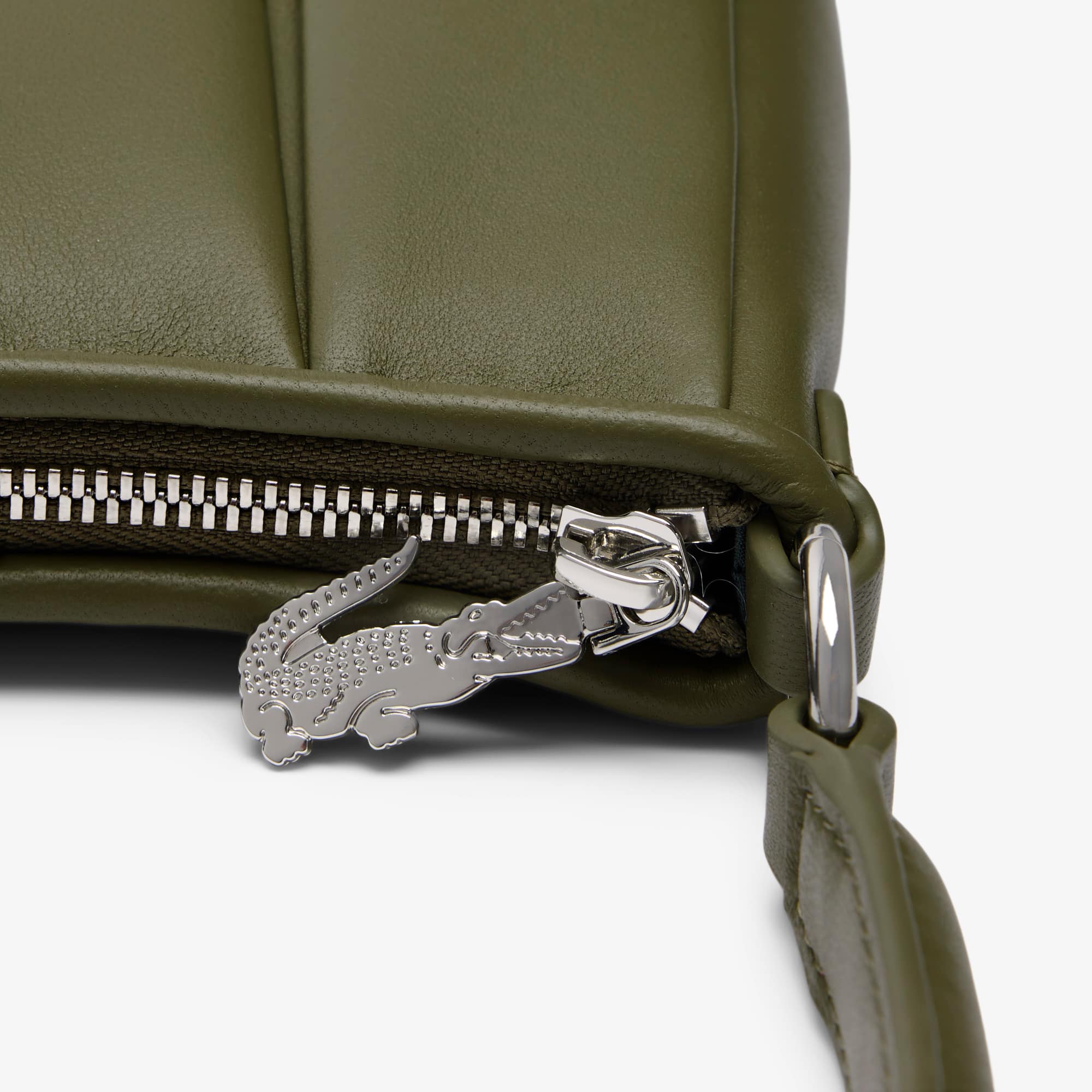 Medium Runway Lenglen Leather Bag - Kaki