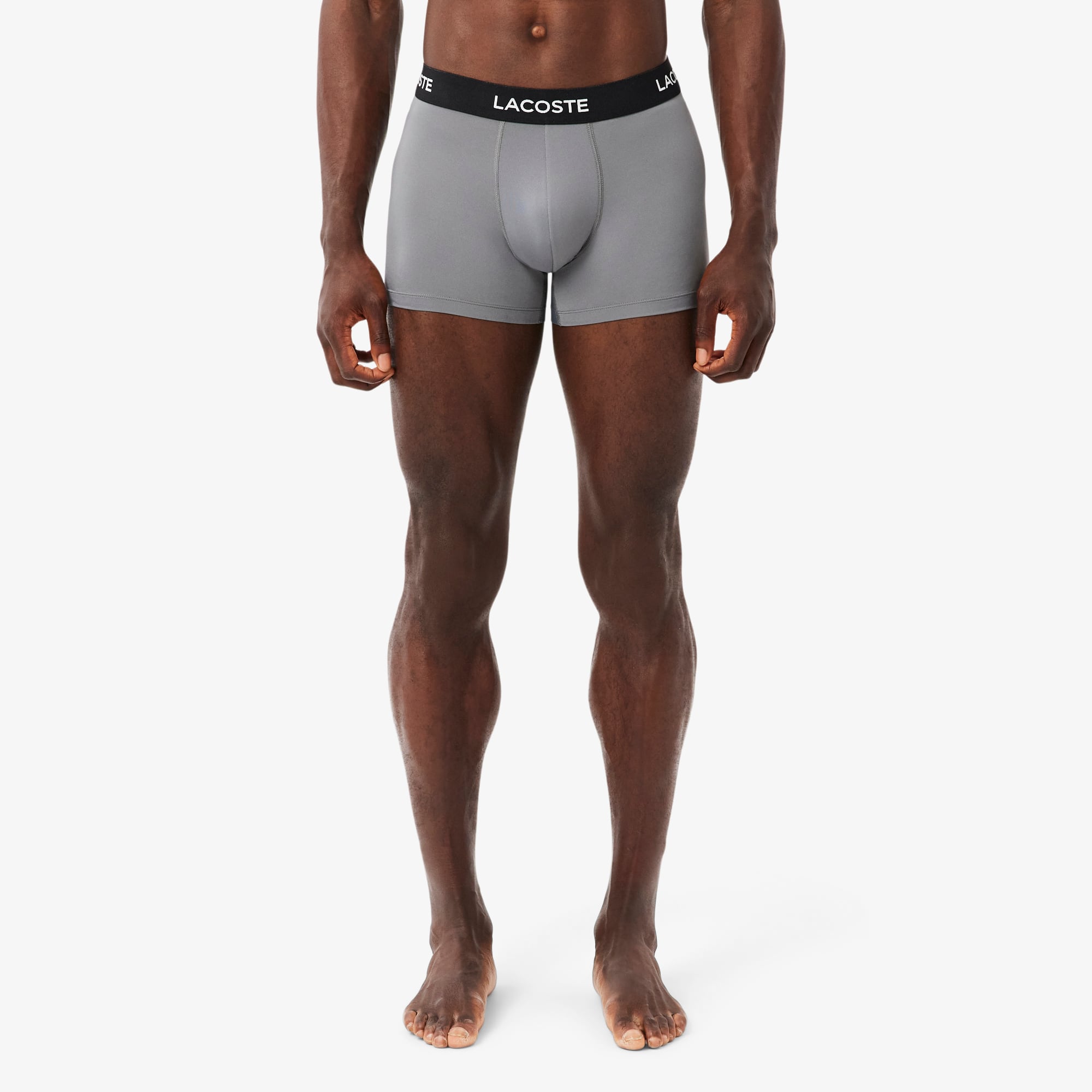 Men's 3-Pack Microfiber Trunks - Black / Grey / White