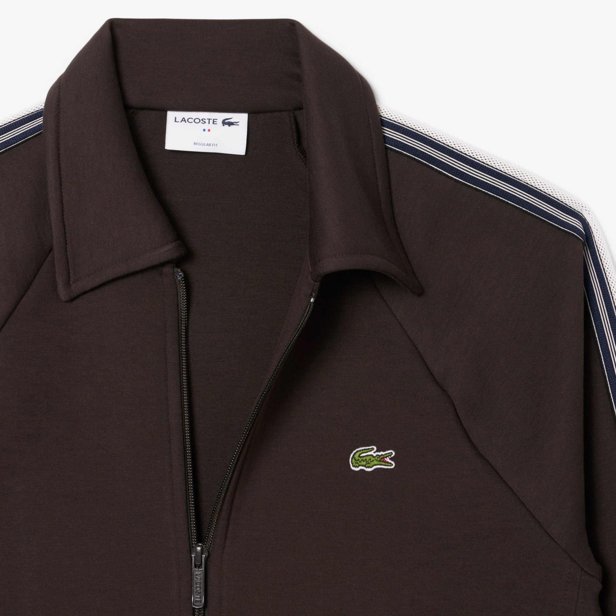 Men's Made In France Zip-Up Sweatshirt - Brown