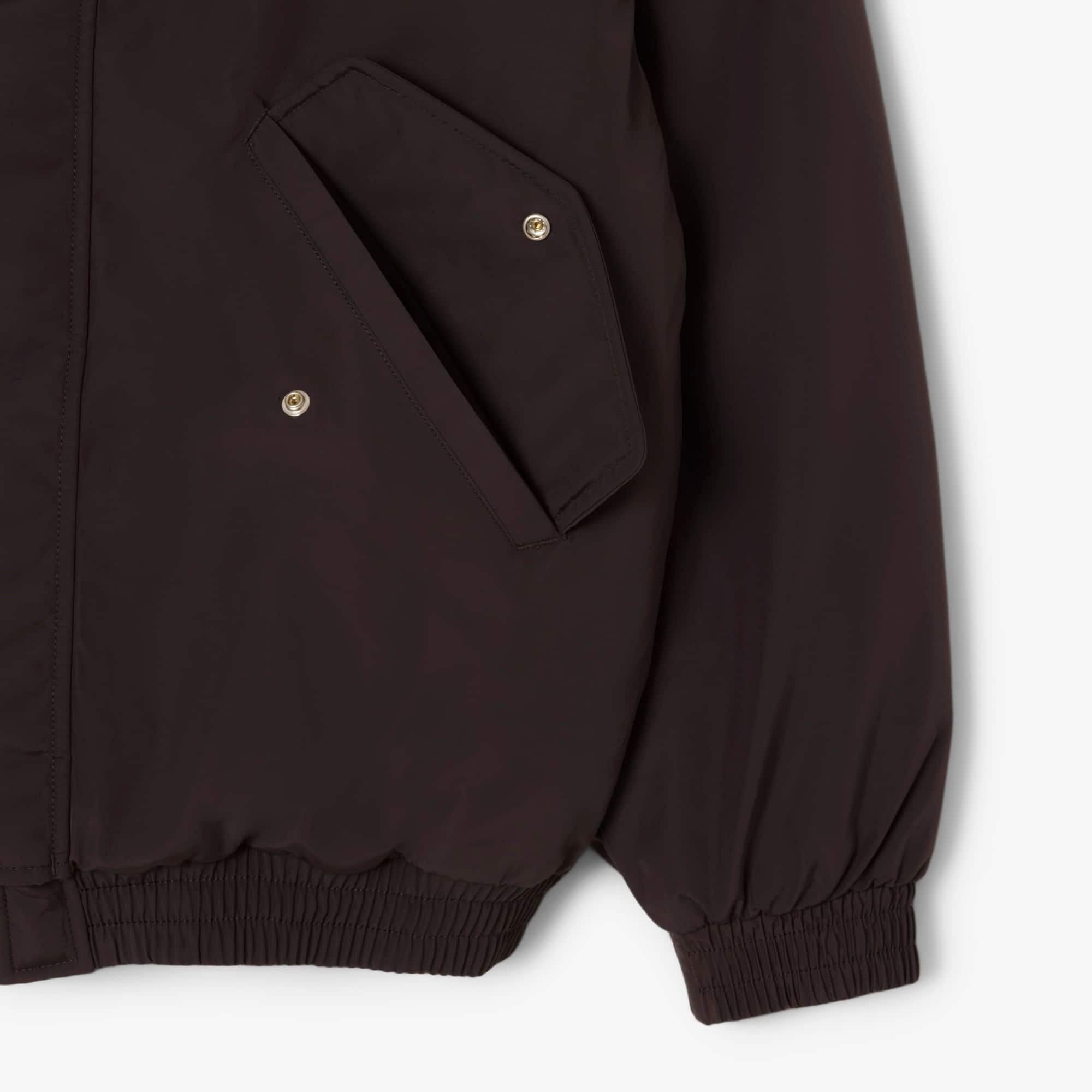 Men's Water-Repellent Aviator Badge Jacket - Brown