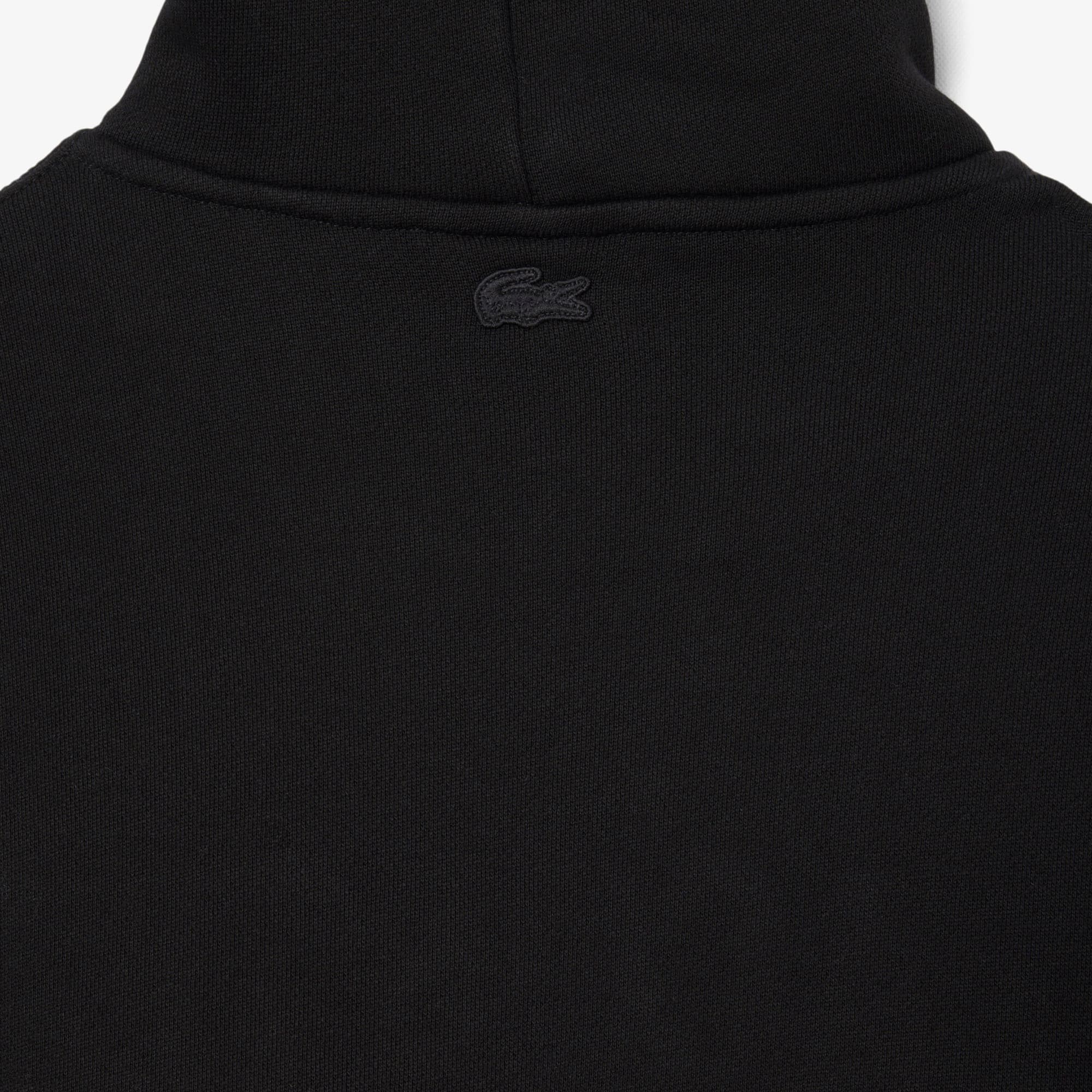 Men's Loose Fit Embroidered Hoodie - Black