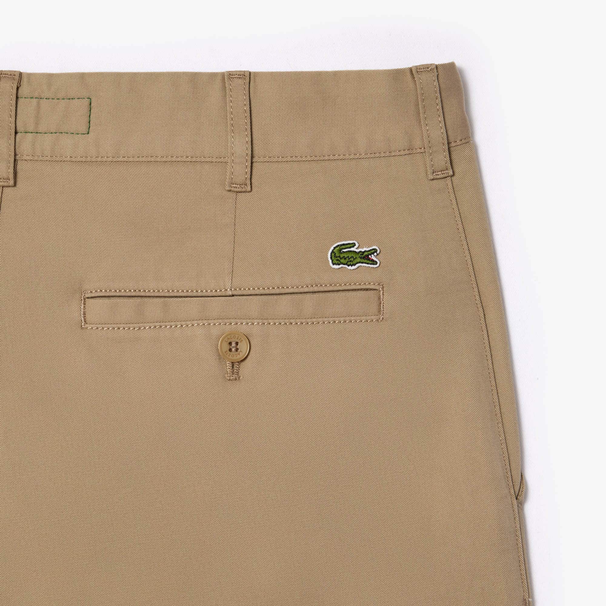 Men's Slim Fit Stretch Cotton Pants - Beige