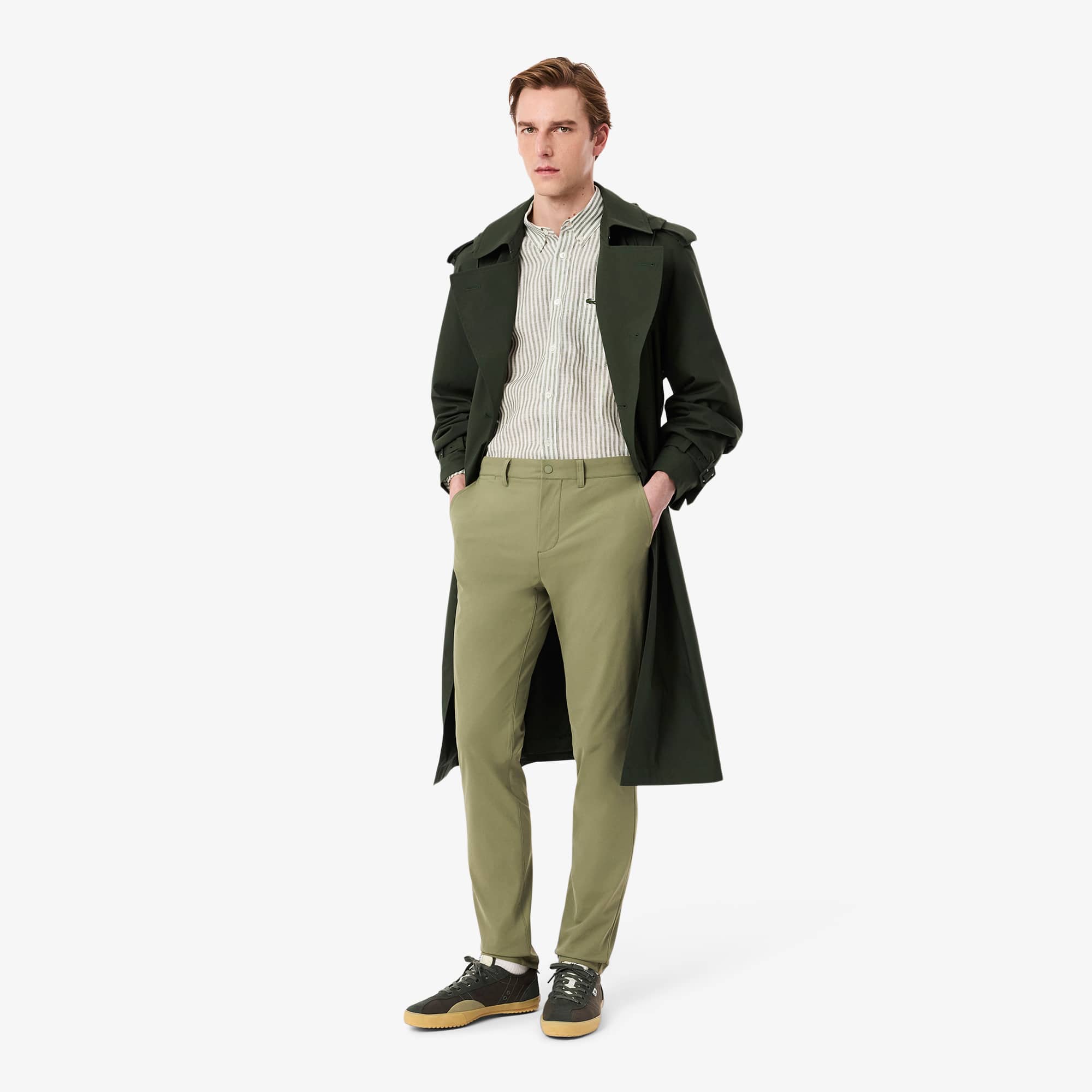 Men's Slim Fit Commuter Pants - Khaki Green