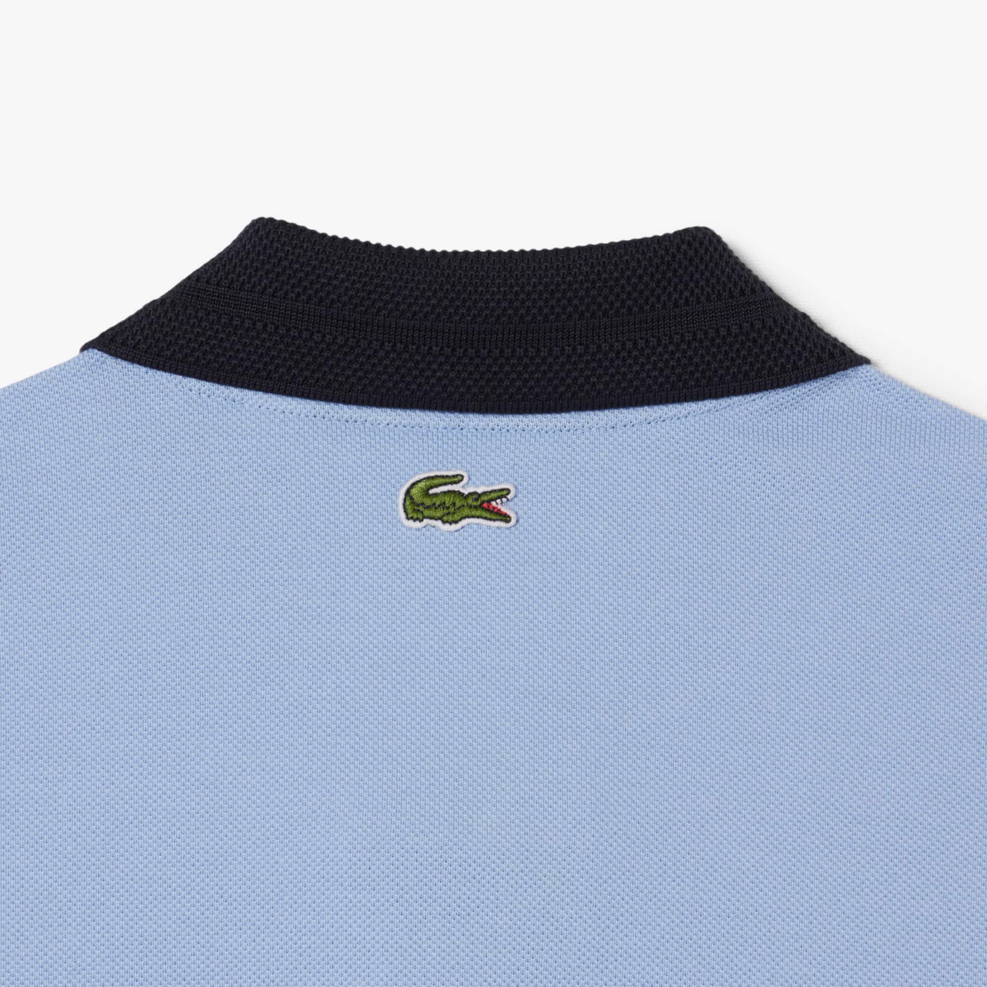 Made In France Classic Fit Badge Polo - Light Blue