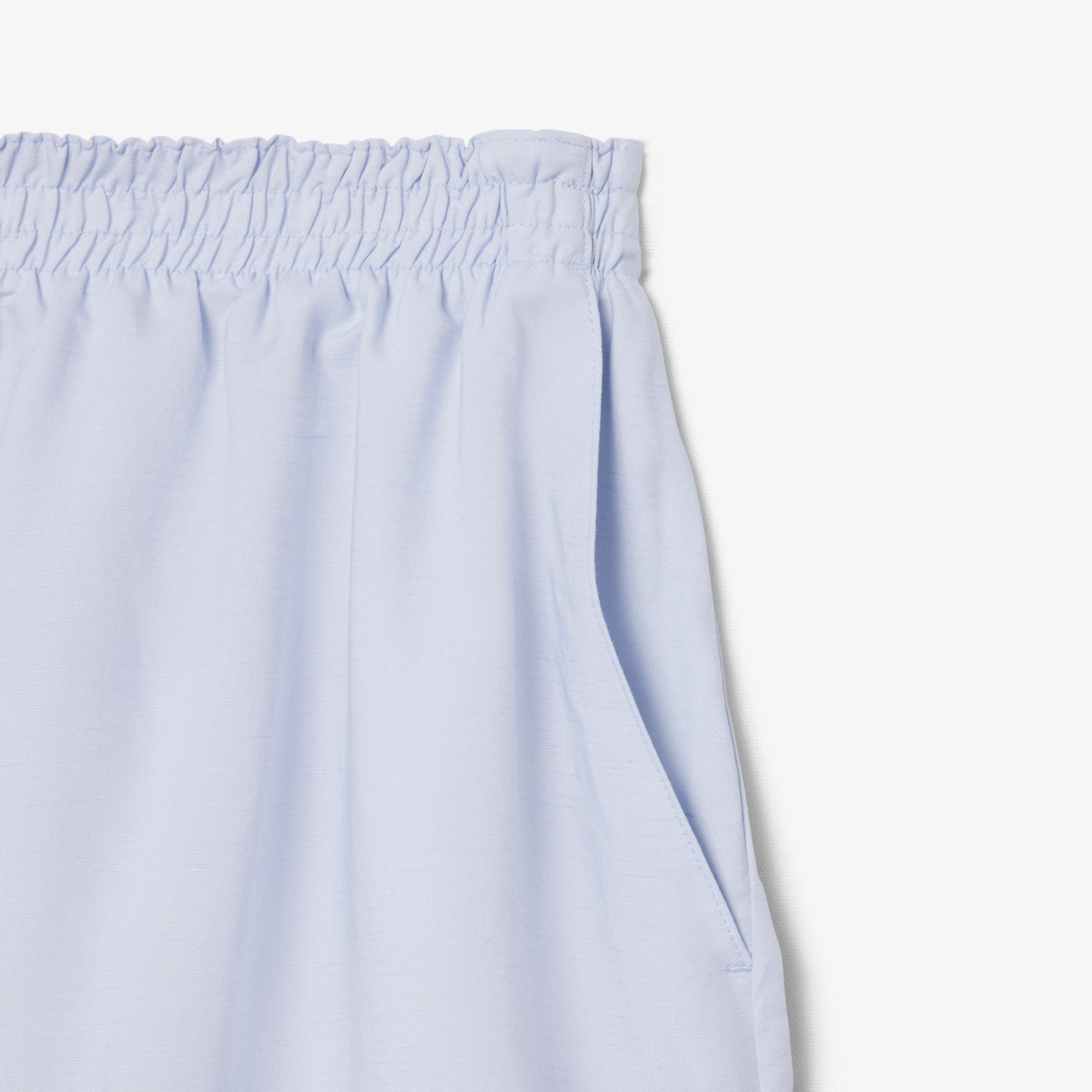 Oversized Linen Blend Shorts - Phoenix blue