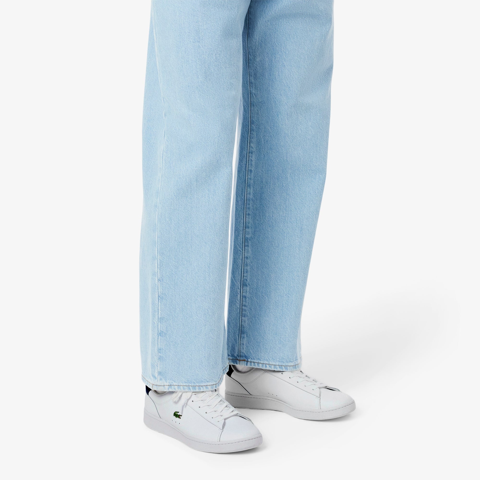 Men's Carnaby Set Leather Sneakers - WHITE / NAVY