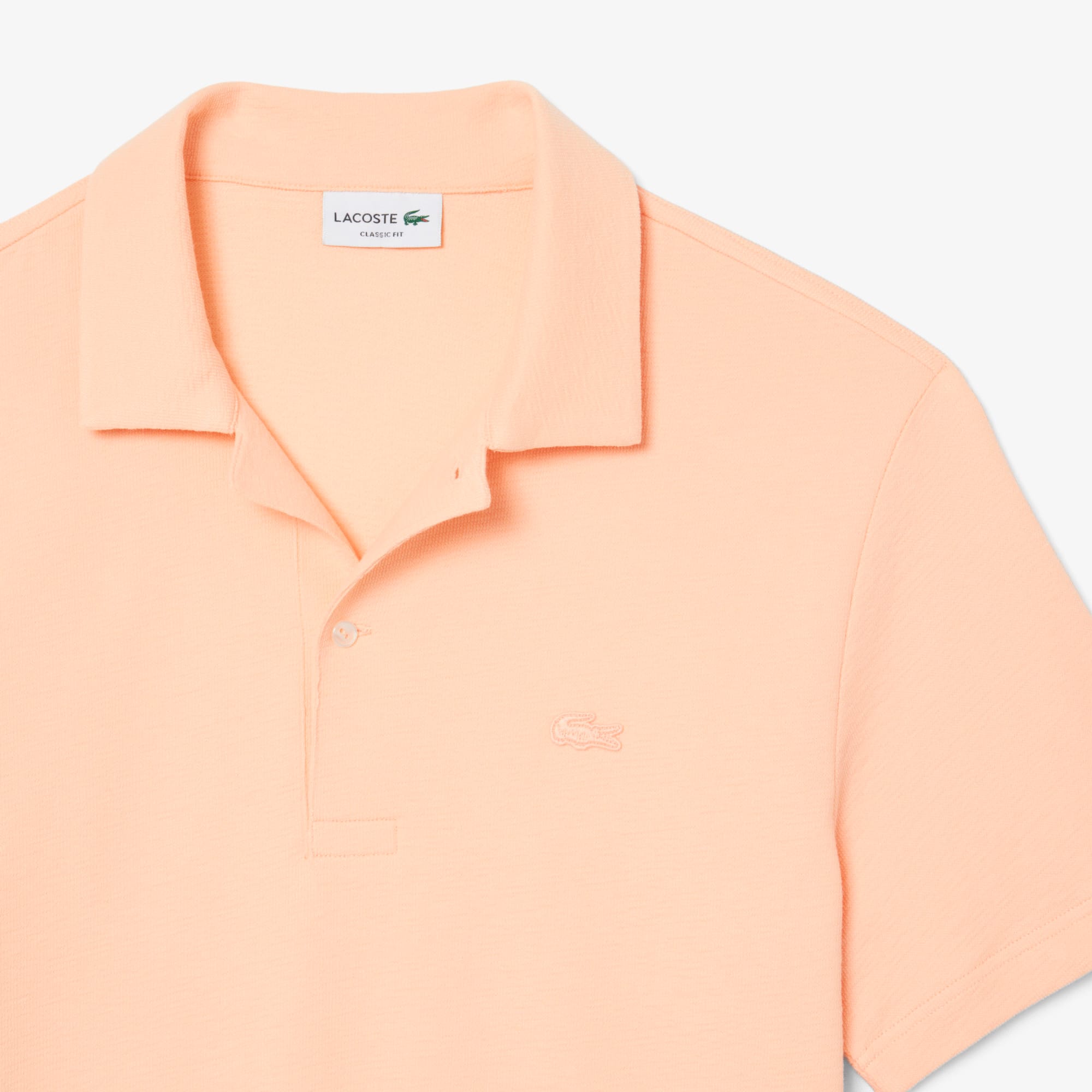 Classic Fit Textured Polo - Rose Pale