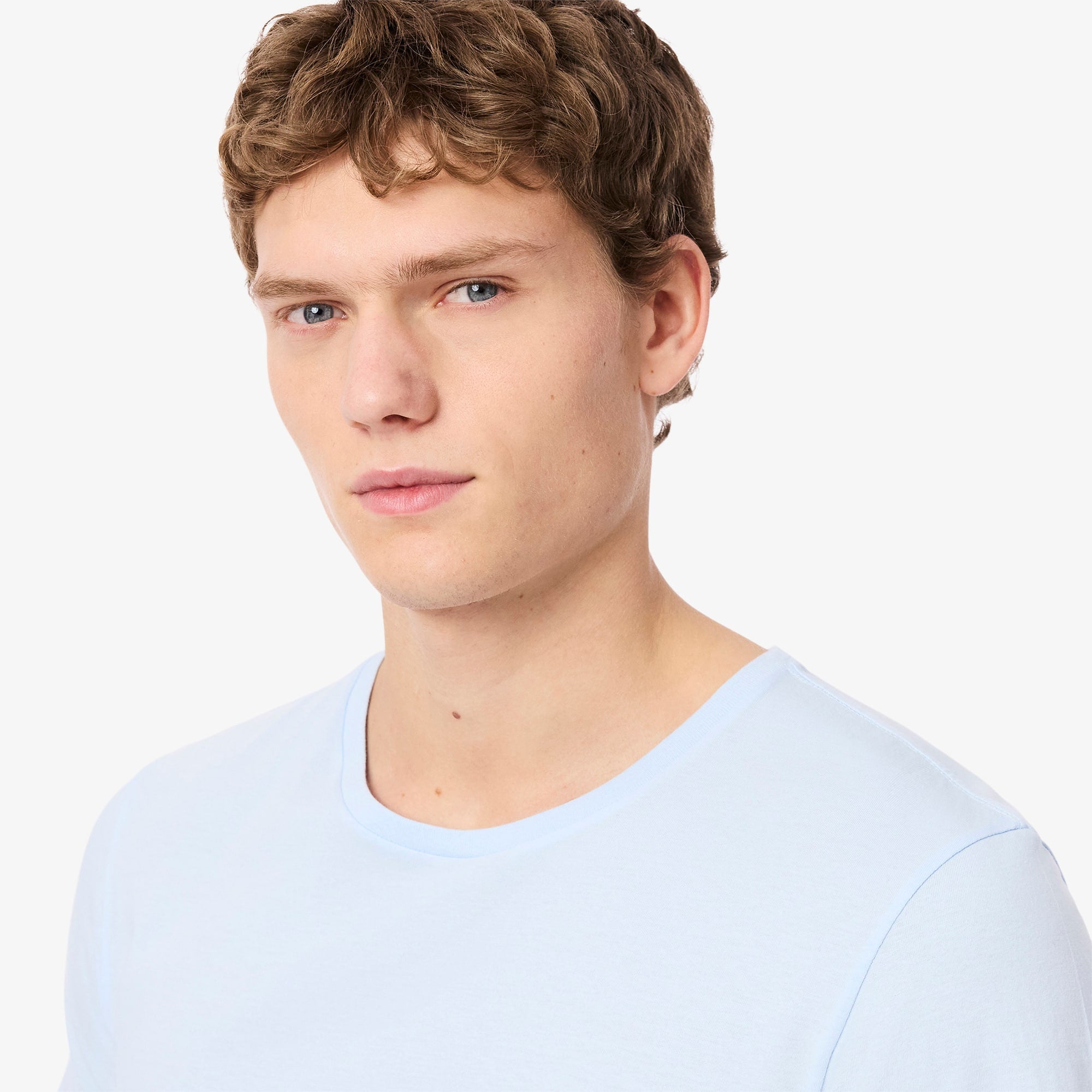 Men's 3-Pack Slim Fit Undershirts - Blue / Light Blue / Navy Blue